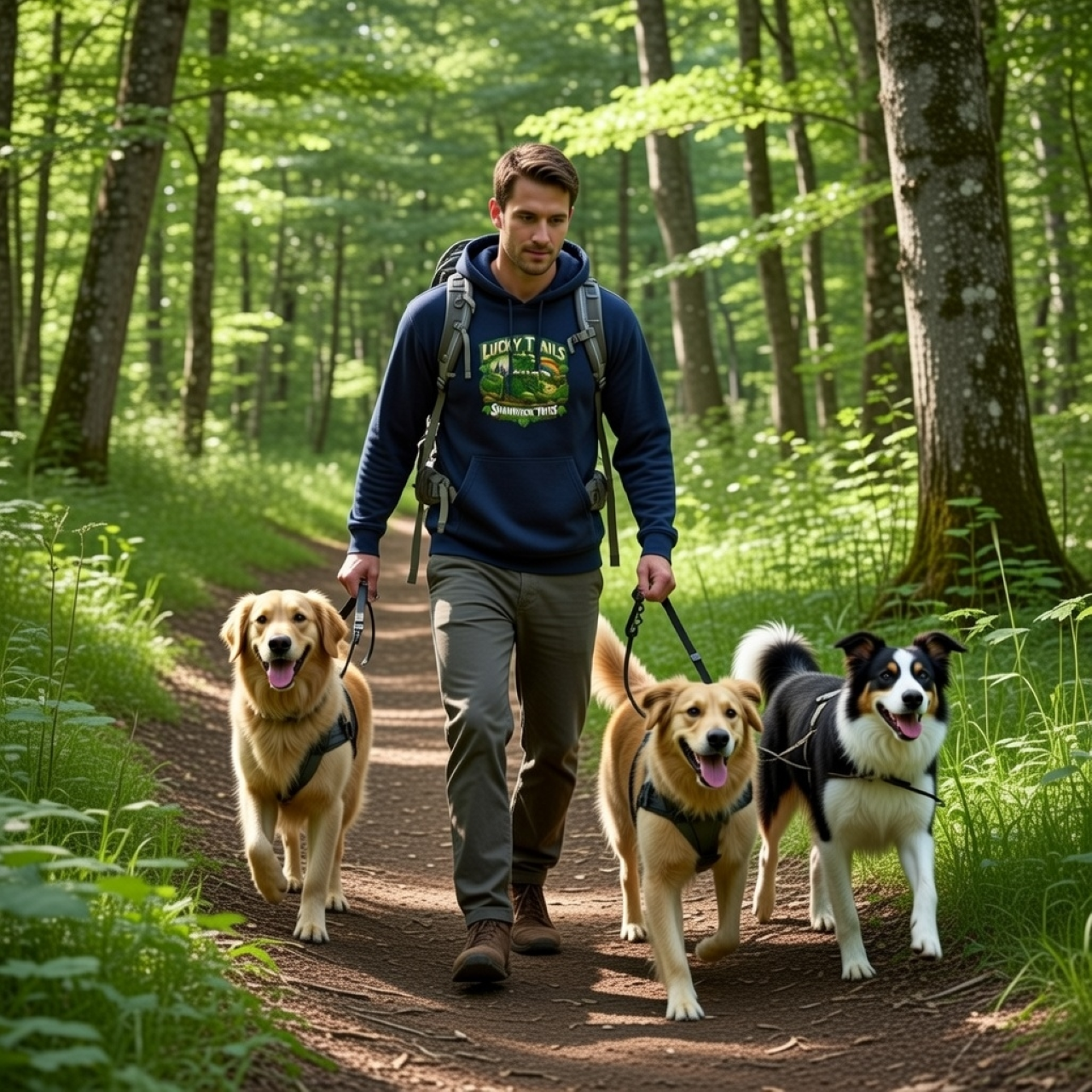 Lucky Trails Shamrock Tails Hoodie – St. Patrick’s Day Outdoor Graphic Pullover product thumbnail image