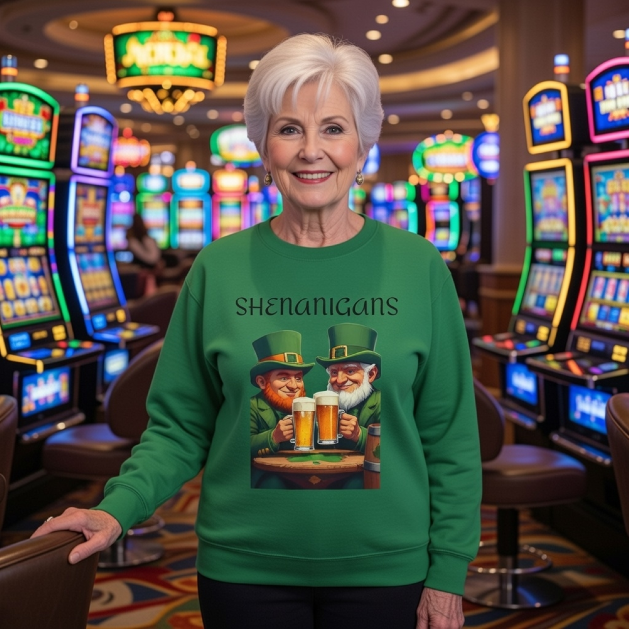 Shenanigans St. Patrick’s Day Sweatshirt – Funny Leprechaun Graphic Pullover