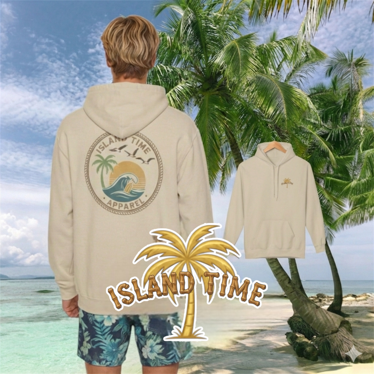 Island Time Apparel Hoodie product thumbnail image