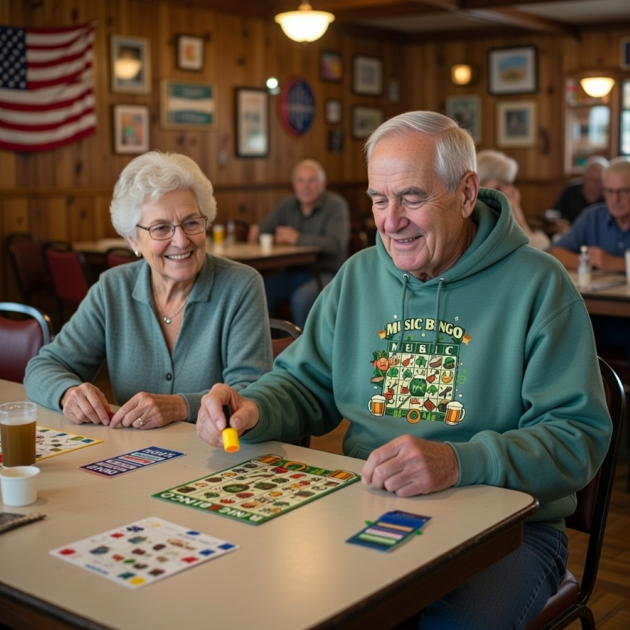 St. Patrick’s Day Music Bingo Hoodie – Cozy Leprechaun Graphic Pullover product thumbnail image St. Patrick’s Day Music Bingo Hoodie – Cozy Leprechaun Graphic Pullover product thumbnail image