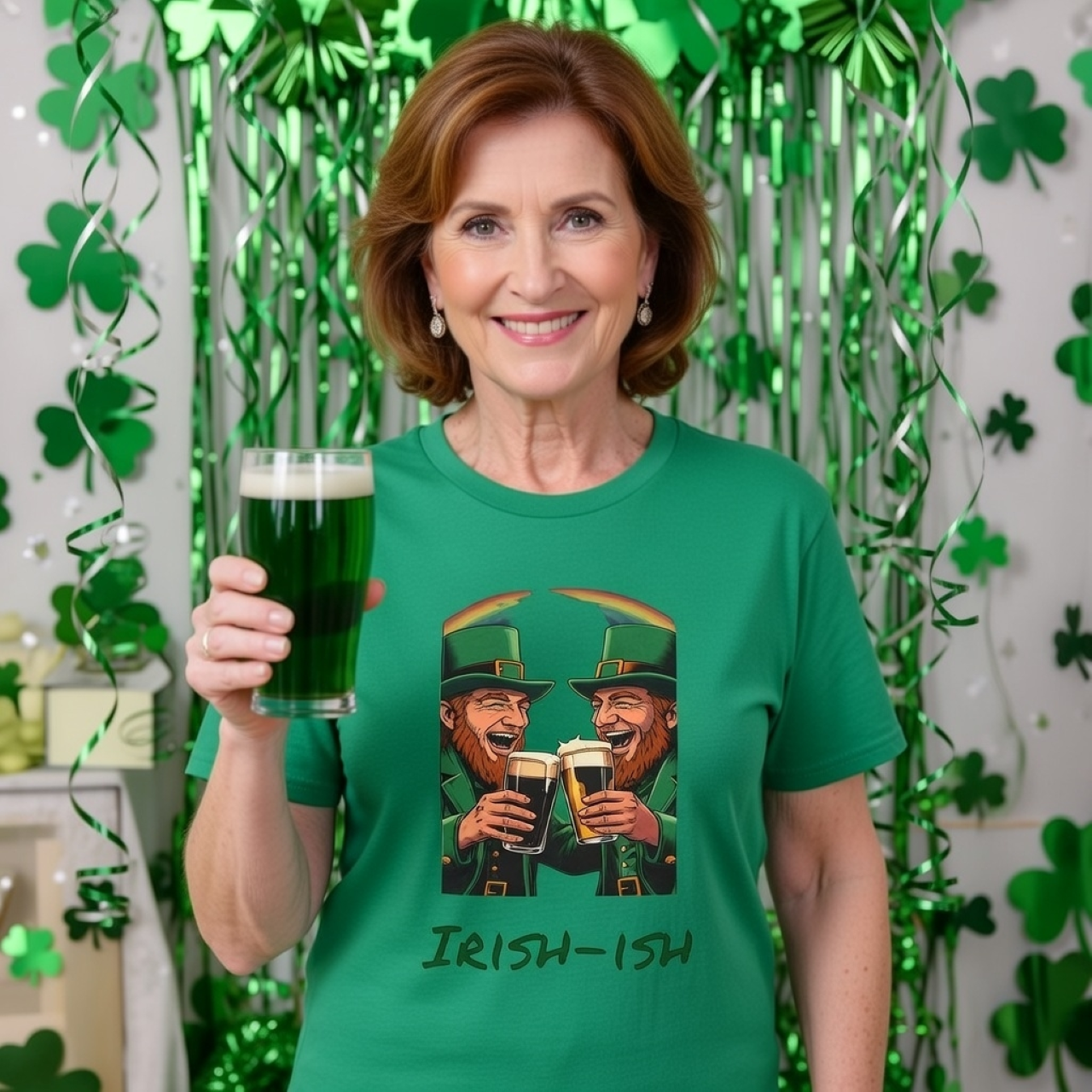 Irish-ish St. Patrick’s Day Shirt – Funny Leprechaun Beer Graphic Tee product thumbnail image