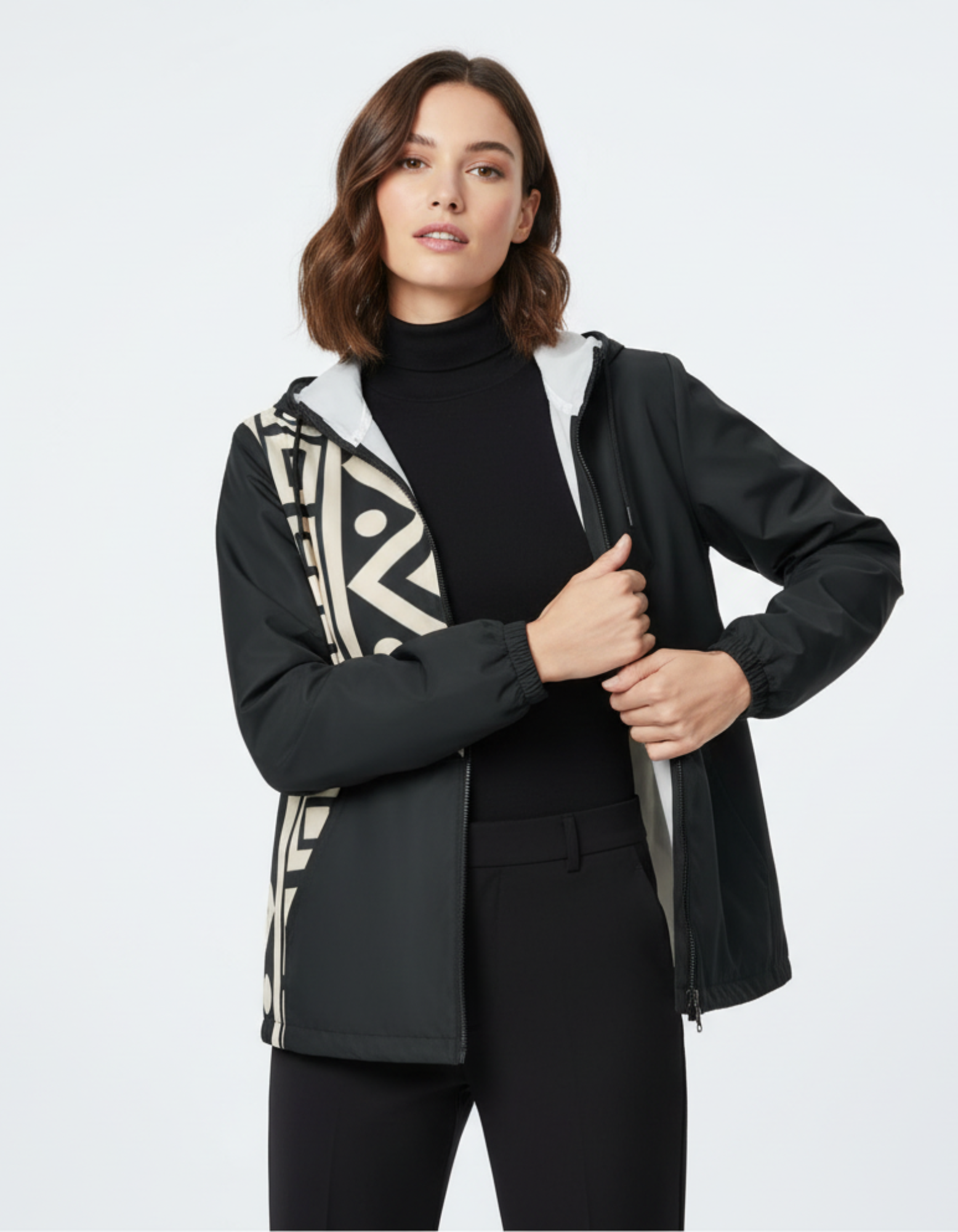 Tribal Black Windbreaker Jacket product thumbnail image