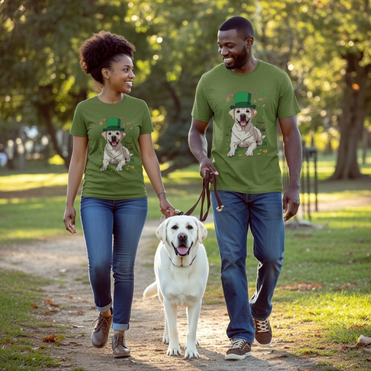 Labrador Men’s Tee – St. Patrick’s Day Dog Shirt | Lucky Lab Edition product thumbnail image