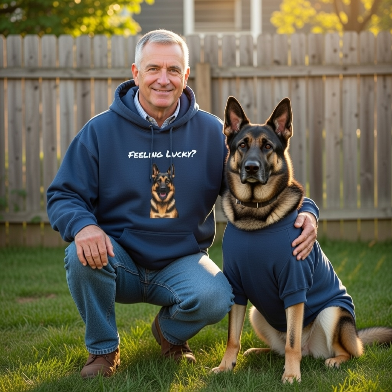 Feeling Lucky? German Shepherd Hoodie – Heavyweight Dog Lover Sweatshirt product thumbnail image