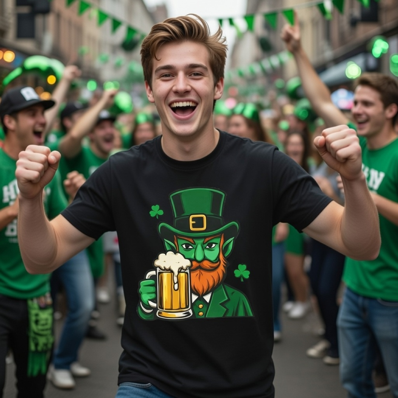 My Man Tee – Leprechaun Graphic Garment-Dyed T-Shirt product thumbnail image
