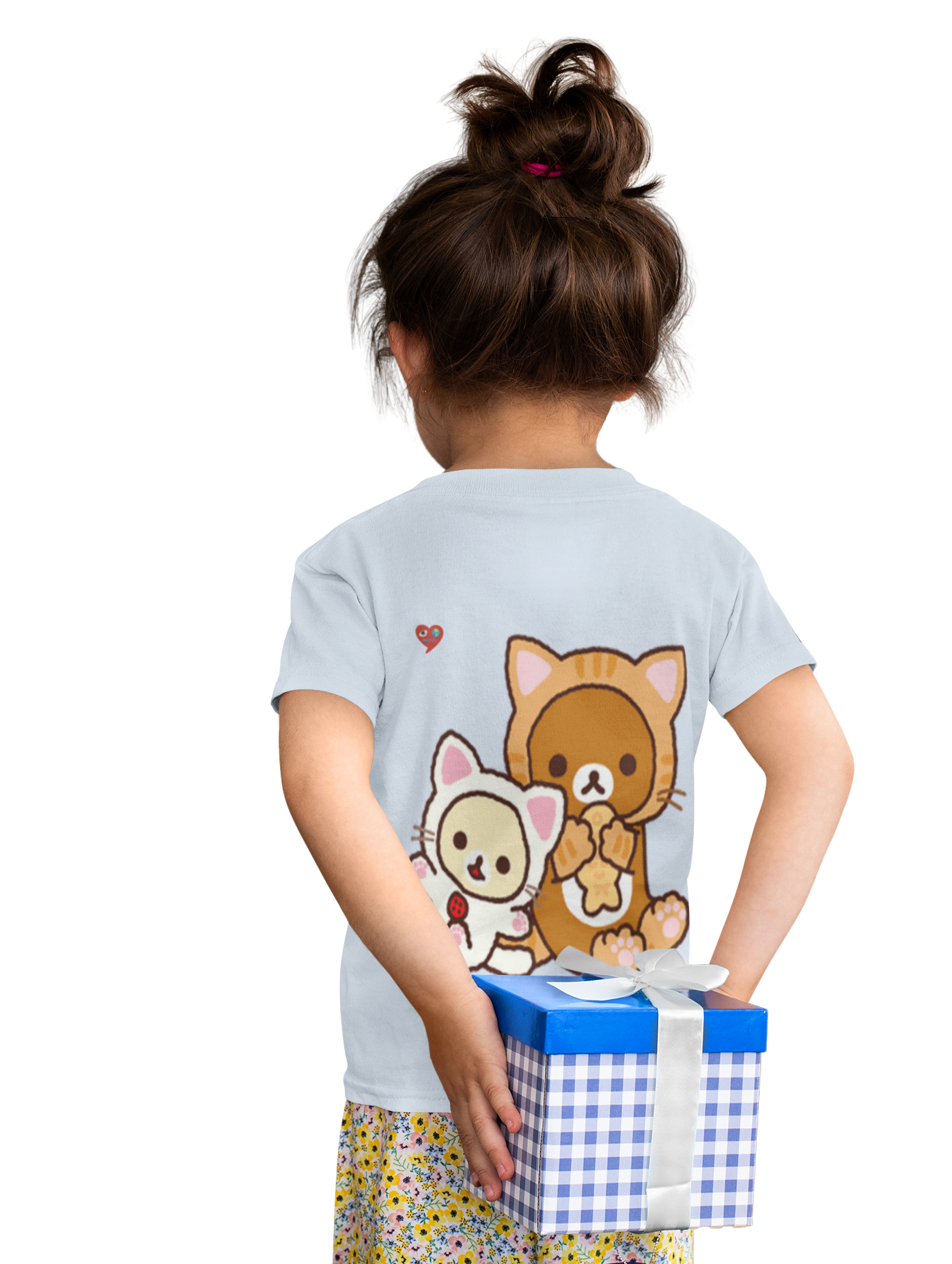 Kids Tee — Cute Bear and Bunny Pair Graphic product thumbnail image