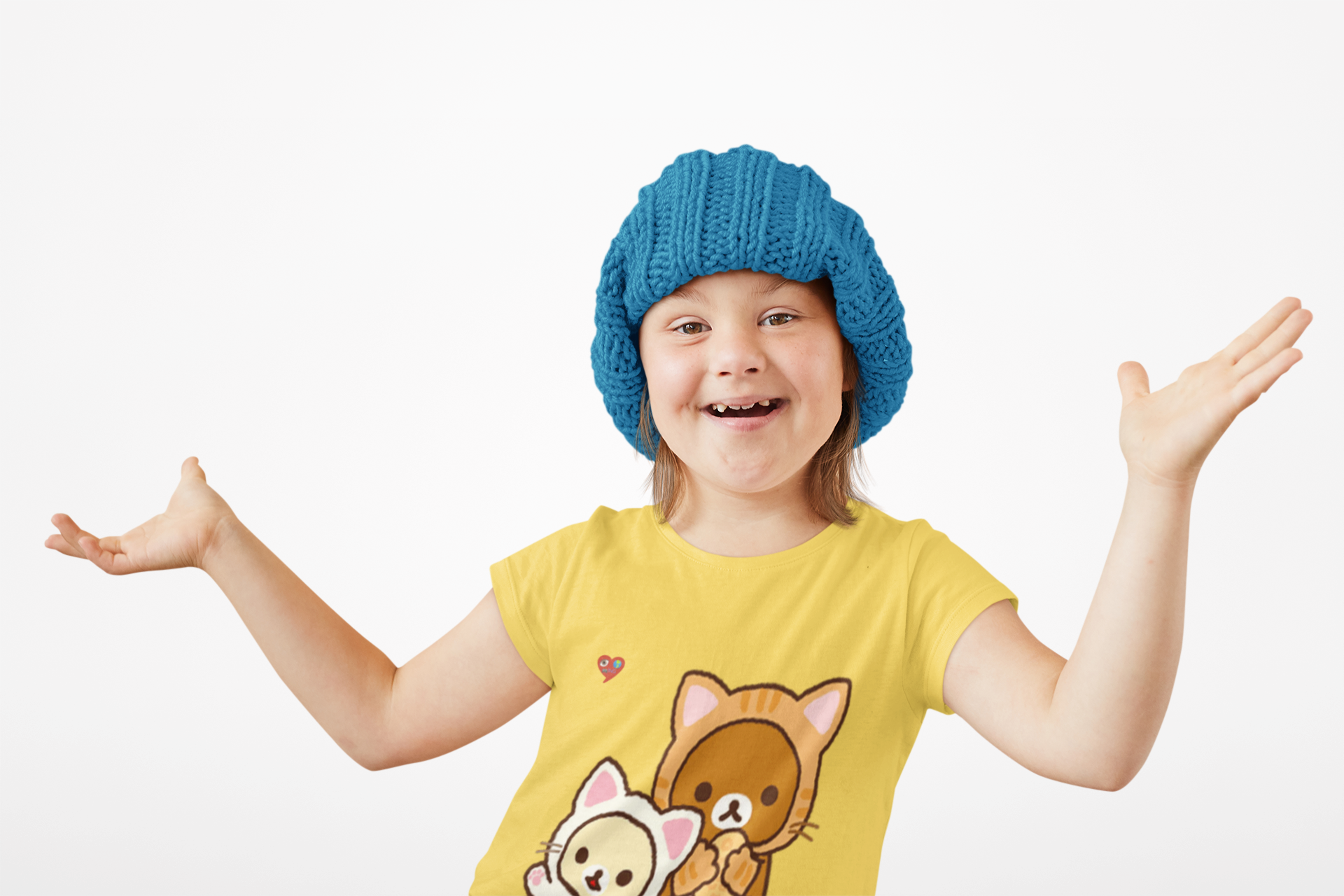 Kids Tee — Cute Bear and Bunny Pair Graphic product thumbnail image