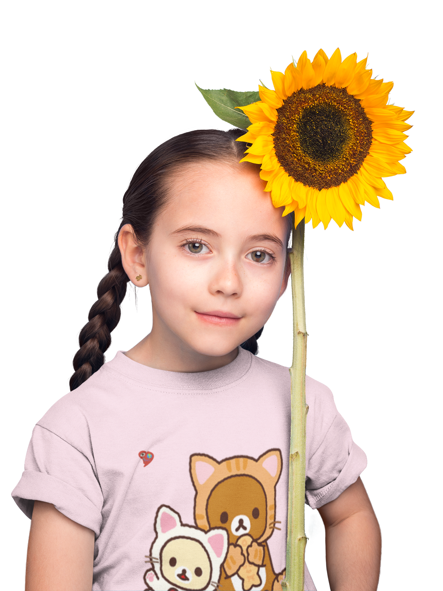 Kids Tee — Cute Bear and Bunny Pair Graphic product thumbnail image