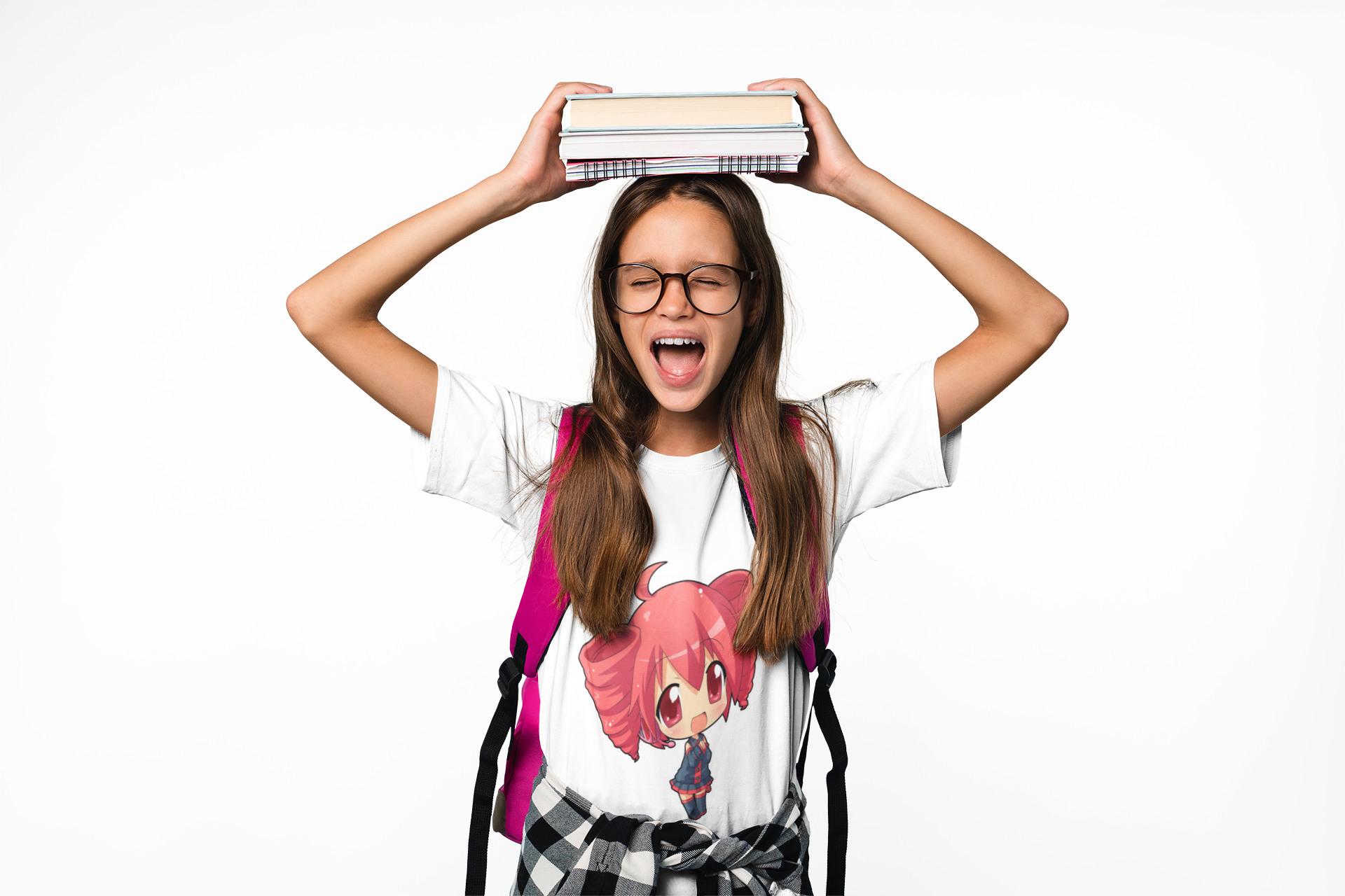 Kids Tee — Cute Red-Haired Chibi Girl Anime Shirt product thumbnail image Kids Tee — Cute Red-Haired Chibi Girl Anime Shirt product thumbnail image