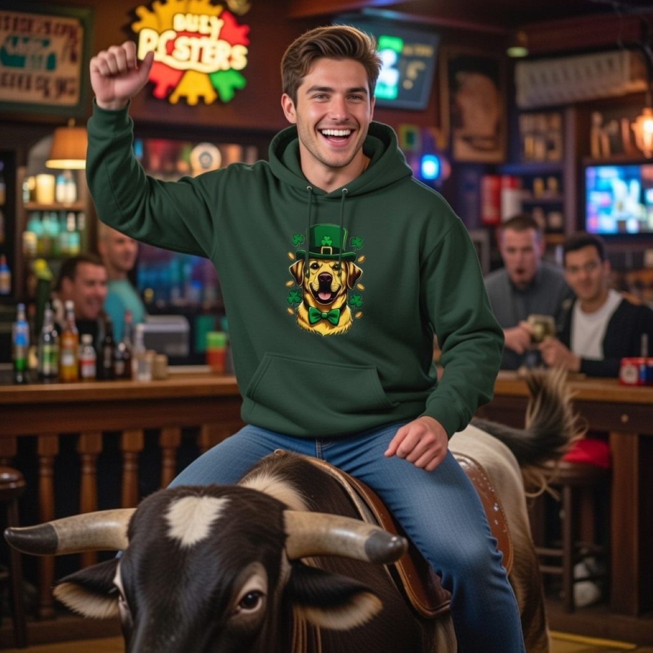 Yellow Lab Hoodie – St. Patrick’s Day Dog Hoodie | Lucky Lab Edition product thumbnail image Yellow Lab Hoodie – St. Patrick’s Day Dog Hoodie | Lucky Lab Edition product thumbnail image