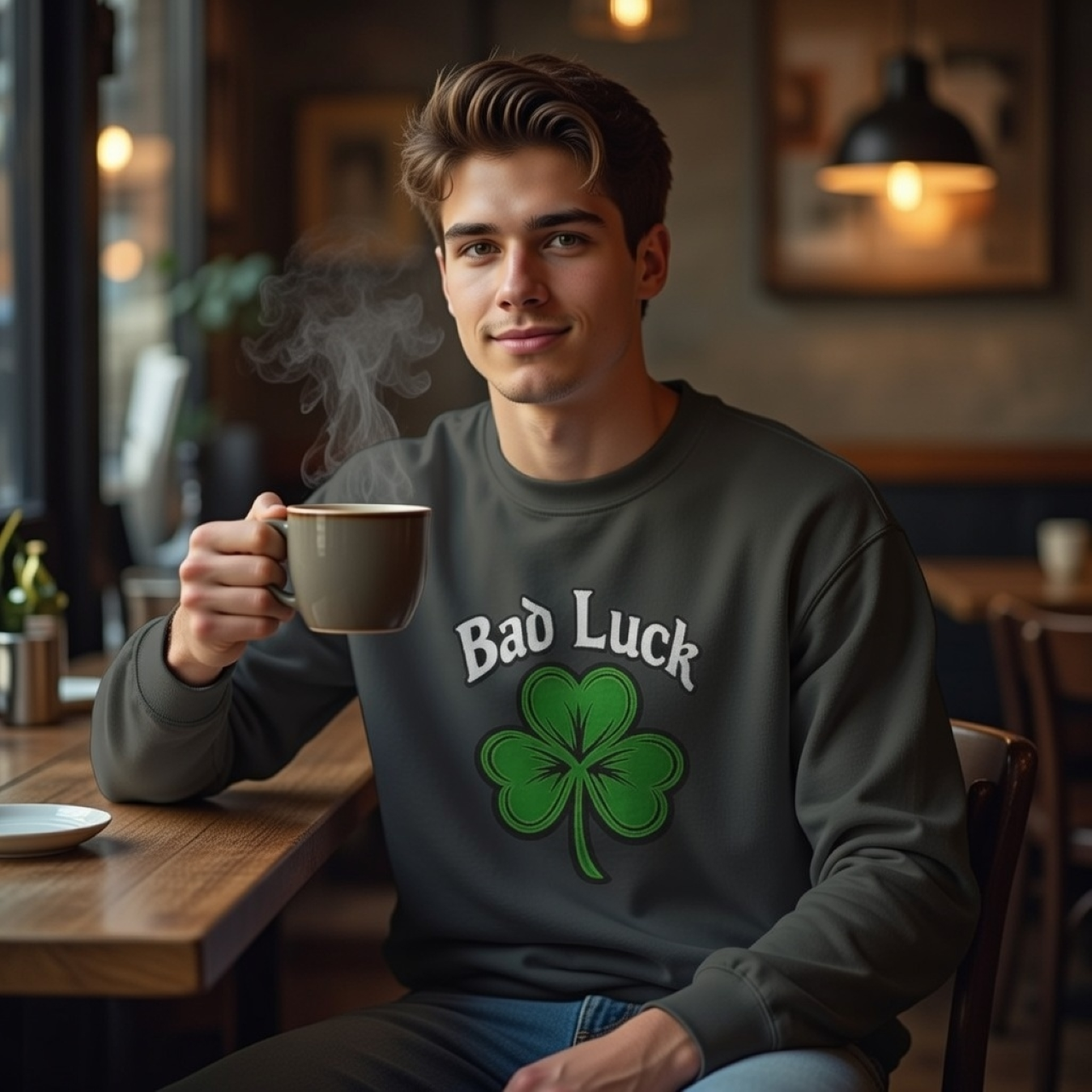 Bad Luck Sweatshirt – Retro, Cozy, Garment-Dyed Pullover