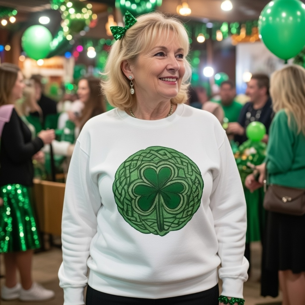 Celtic Shamrock Sweatshirt – Garment-Dyed Celtic Knot Crewneck product thumbnail image Celtic Shamrock Sweatshirt – Garment-Dyed Celtic Knot Crewneck product thumbnail image