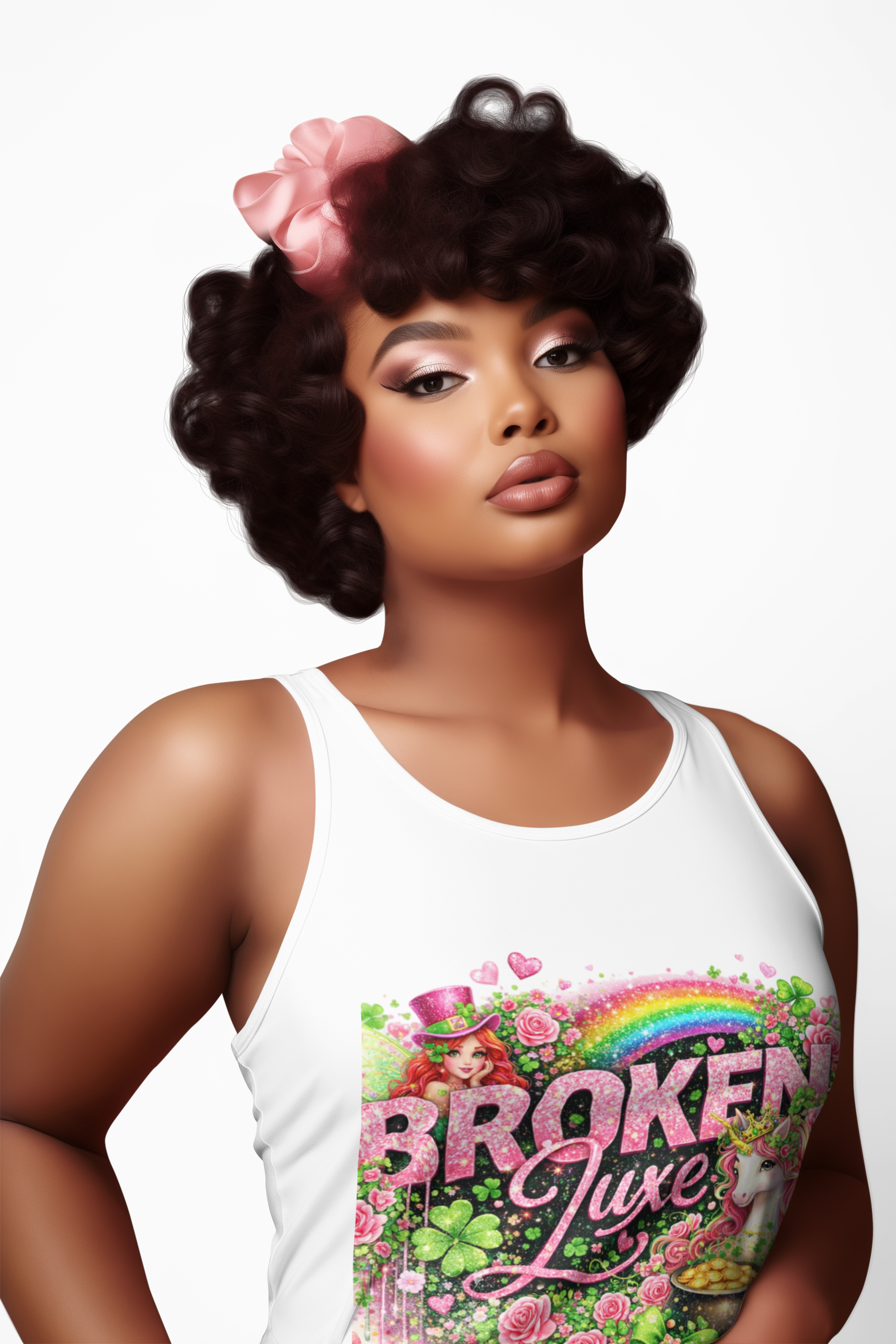 Broken Luxe — St. Patrick’s Day Rainbow, Unicorn & Lucky Clover Tank Top product thumbnail image Broken Luxe — St. Patrick’s Day Rainbow, Unicorn & Lucky Clover Tank Top product thumbnail image