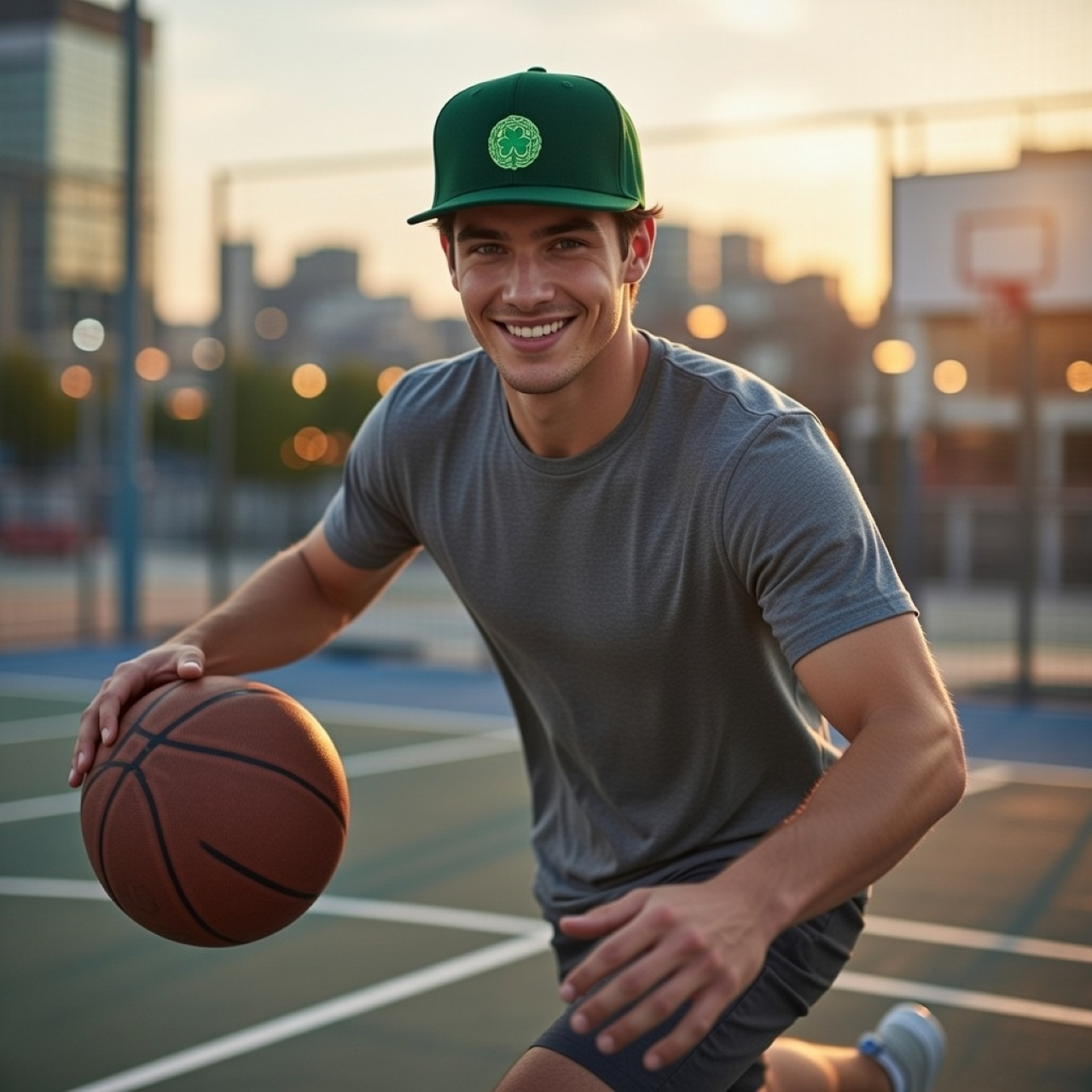Celtic Shamrock Snapback Hat – Embroidered Four-Leaf Clover Cap product thumbnail image Celtic Shamrock Snapback Hat – Embroidered Four-Leaf Clover Cap product thumbnail image