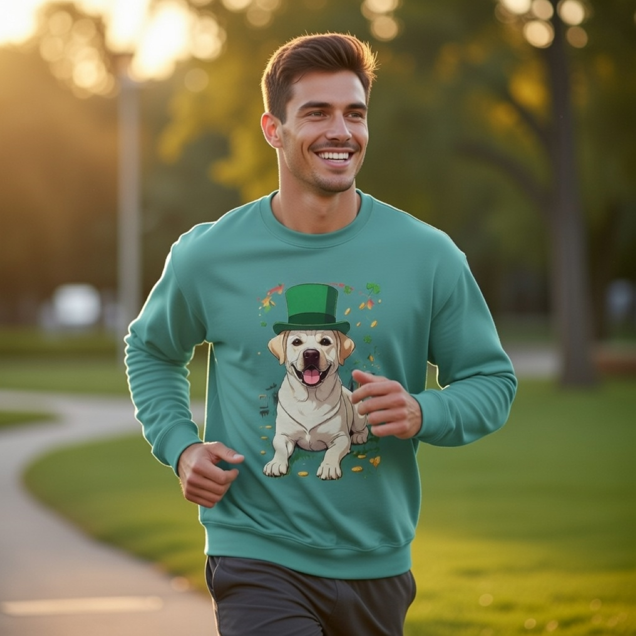St. Patrick's Day Lucky Labrador Sweatshirt – Dog Lover Apparel product thumbnail image St. Patrick's Day Lucky Labrador Sweatshirt – Dog Lover Apparel product thumbnail image