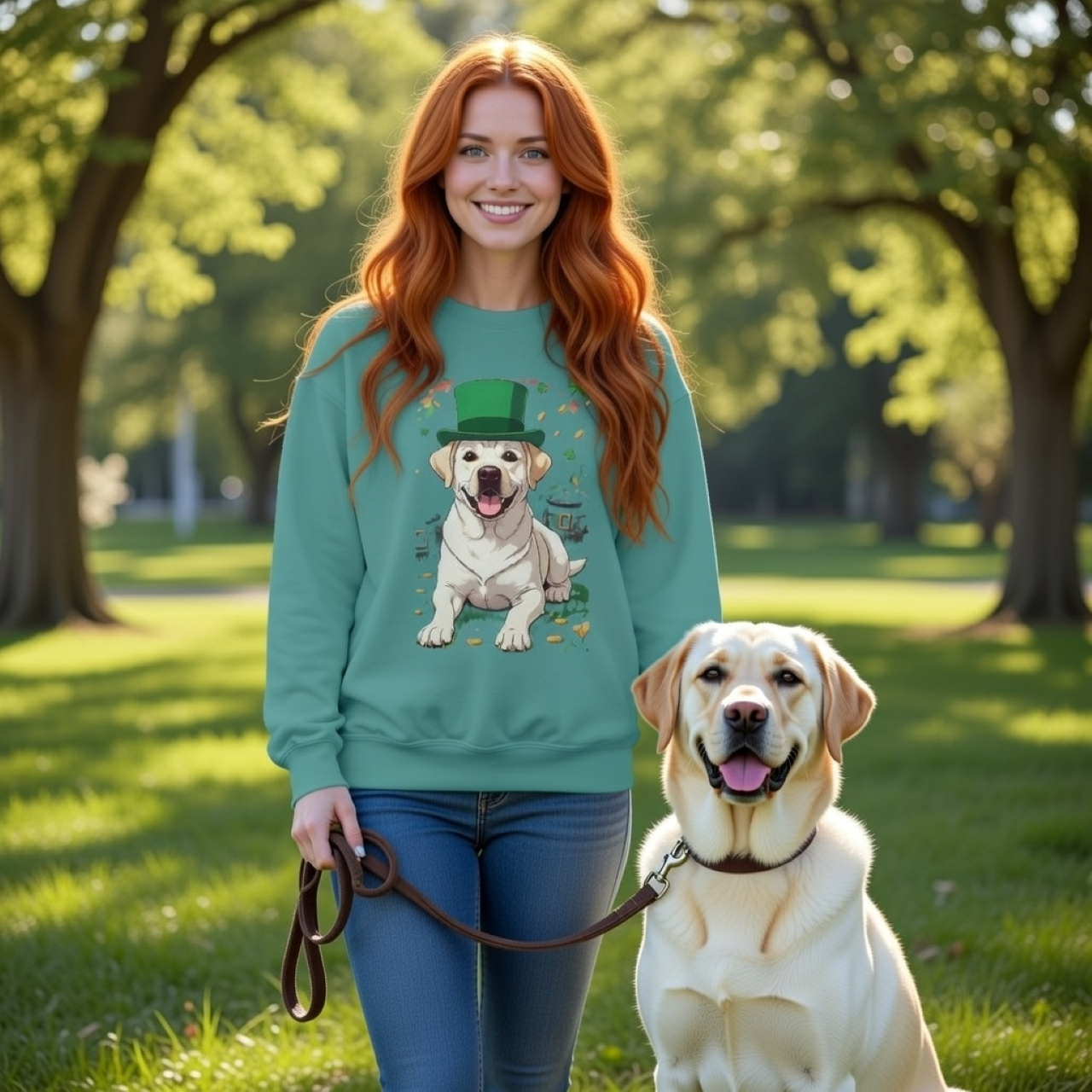 St. Patrick's Day Lucky Labrador Sweatshirt – Dog Lover Apparel product thumbnail image St. Patrick's Day Lucky Labrador Sweatshirt – Dog Lover Apparel product thumbnail image