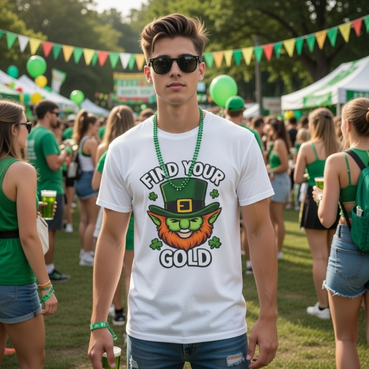 Find Your Gold Leprechaun T-Shirt – Men’s St. Patrick’s Day Graphic Tee in Soft Cotton product thumbnail image Find Your Gold Leprechaun T-Shirt – Men’s St. Patrick’s Day Graphic Tee in Soft Cotton product thumbnail image