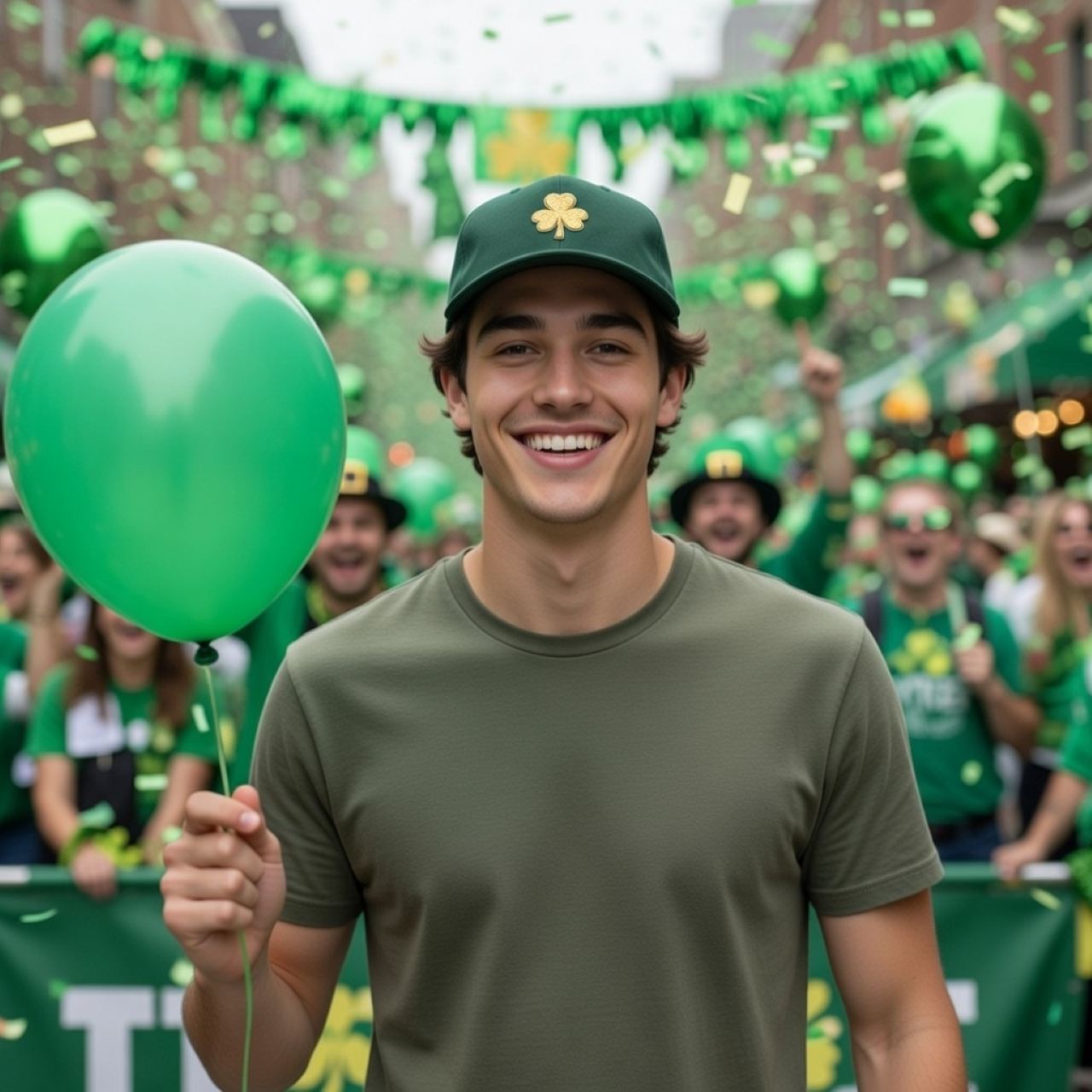 Golden Shamrock Hat – Low-Profile Irish Dad Cap with Embroidered Gold Clover product thumbnail image Golden Shamrock Hat – Low-Profile Irish Dad Cap with Embroidered Gold Clover product thumbnail image