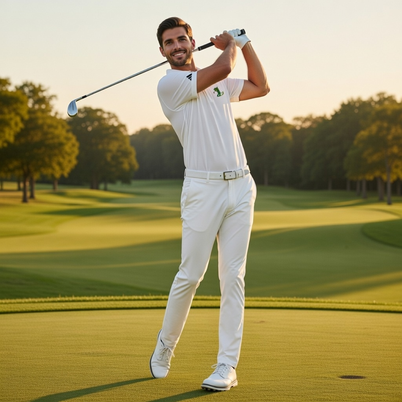Lucky Golf Swing Polo | St. Patrick’s Day Golf Shirt product thumbnail image