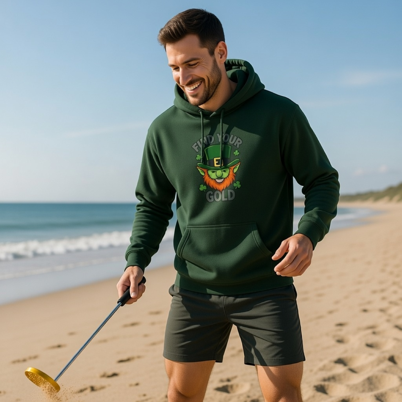 Find Your Gold Leprechaun Hoodie – Cozy St. Patrick’s Day Pullover Hoodie in Soft Ring-Spun Cotton product thumbnail image Find Your Gold Leprechaun Hoodie – Cozy St. Patrick’s Day Pullover Hoodie in Soft Ring-Spun Cotton product thumbnail image