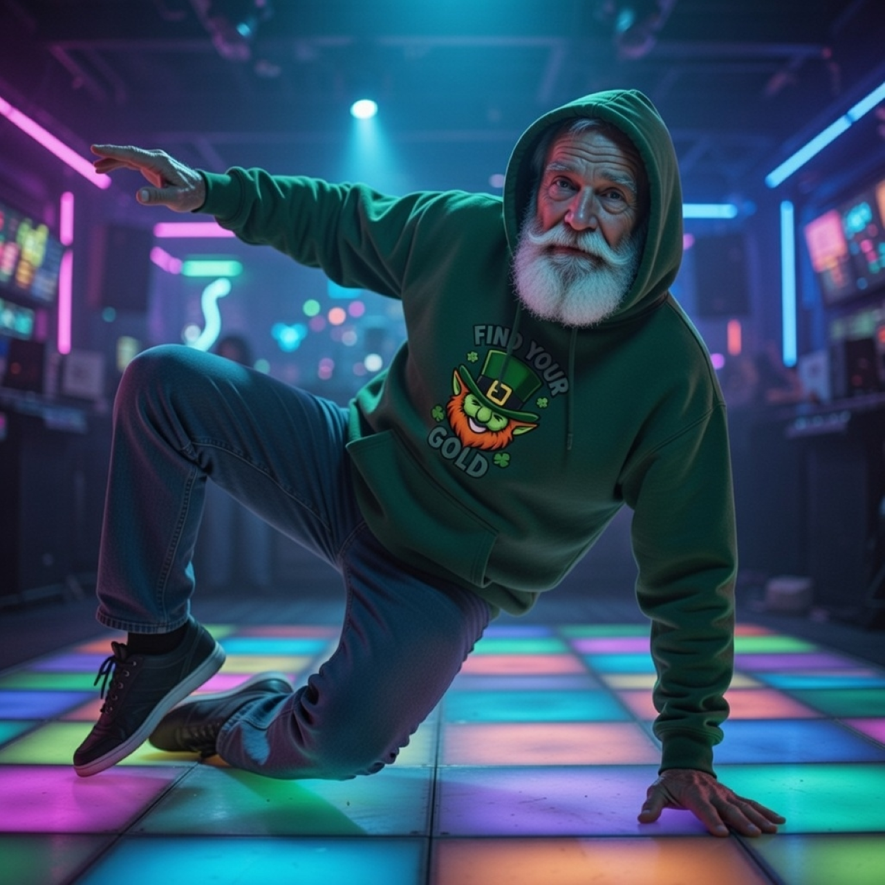 Find Your Gold Leprechaun Hoodie – Cozy St. Patrick’s Day Pullover Hoodie in Soft Ring-Spun Cotton