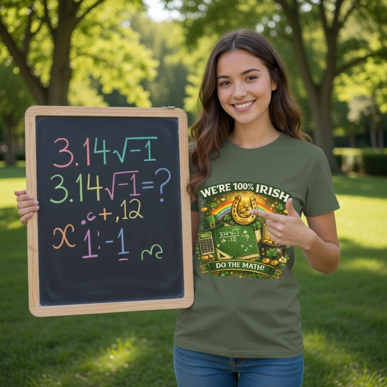 100% Irish Math Tee – St. Patrick’s Day Shirt for Men & Women product thumbnail image 100% Irish Math Tee – St. Patrick’s Day Shirt for Men & Women product thumbnail image