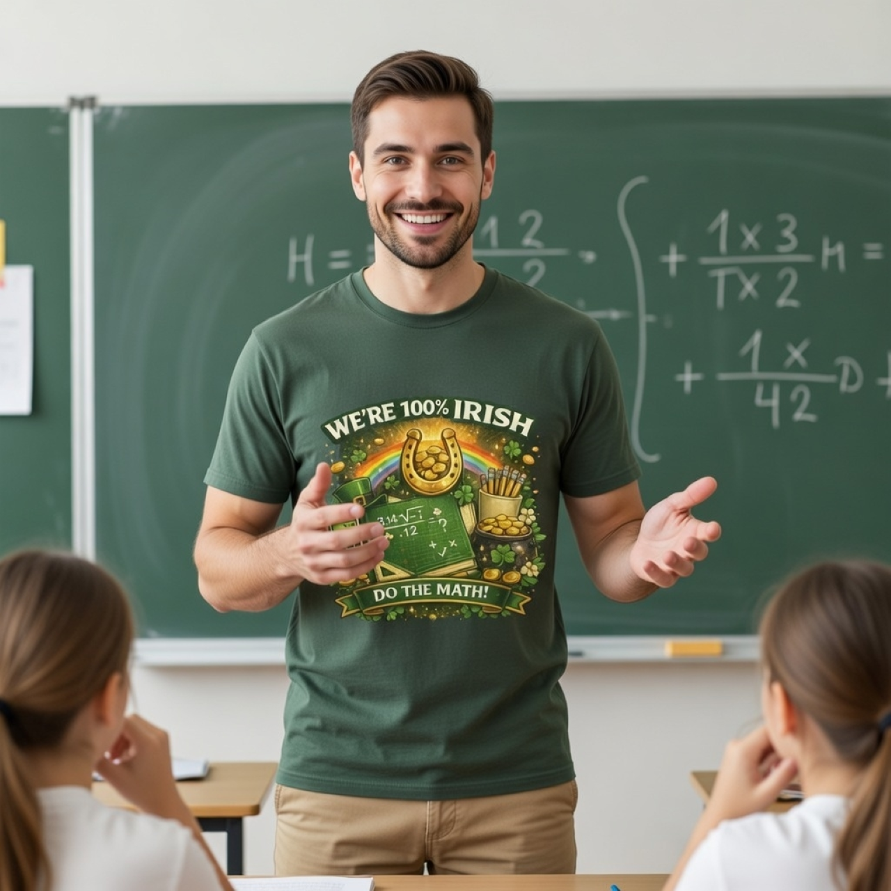 100% Irish Math Tee – St. Patrick’s Day Shirt for Men & Women product thumbnail image 100% Irish Math Tee – St. Patrick’s Day Shirt for Men & Women product thumbnail image