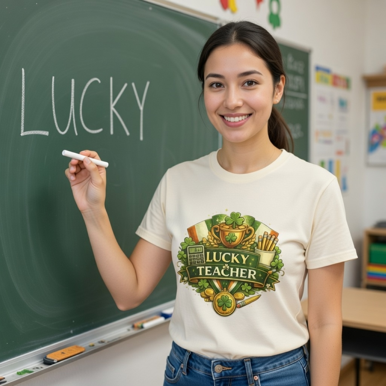 Lucky Teacher Tee – Funny St. Patrick’s Day Shirt for Teachers 