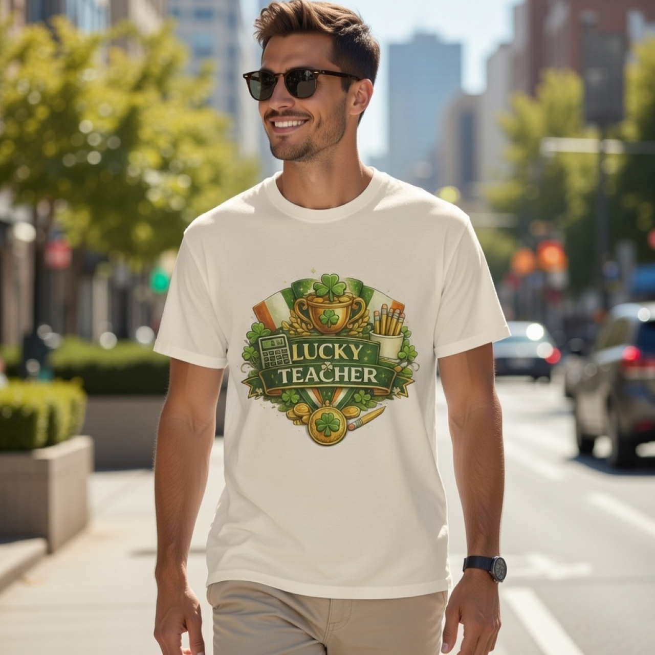 Lucky Teacher Tee – Funny St. Patrick’s Day Shirt for Teachers  product thumbnail image