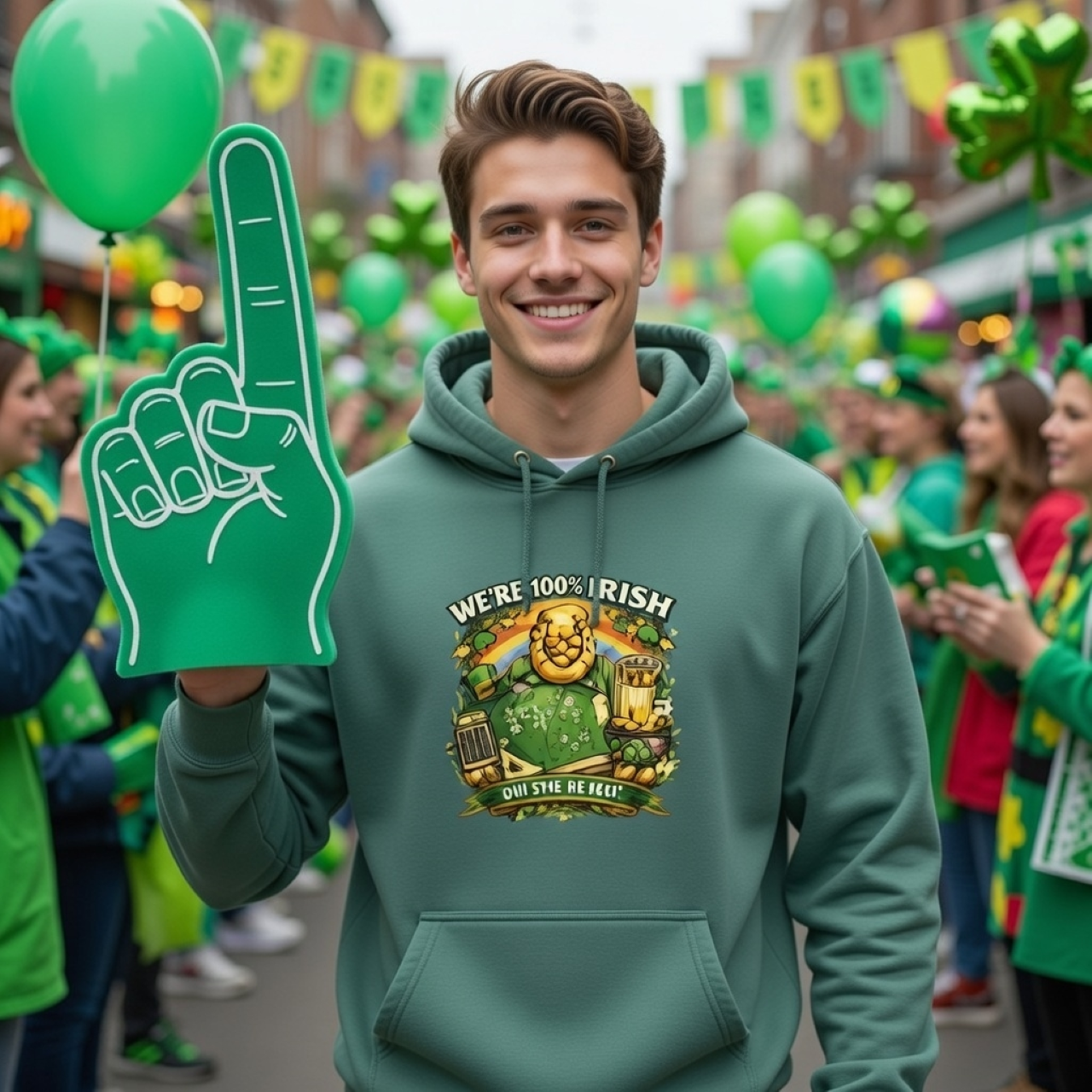 100% Irish Math Hoodie – Heavyweight Unisex St. Patrick’s Day Sweatshirt, Cozy Irish Graphic Hoodie product thumbnail image 100% Irish Math Hoodie – Heavyweight Unisex St. Patrick’s Day Sweatshirt, Cozy Irish Graphic Hoodie product thumbnail image