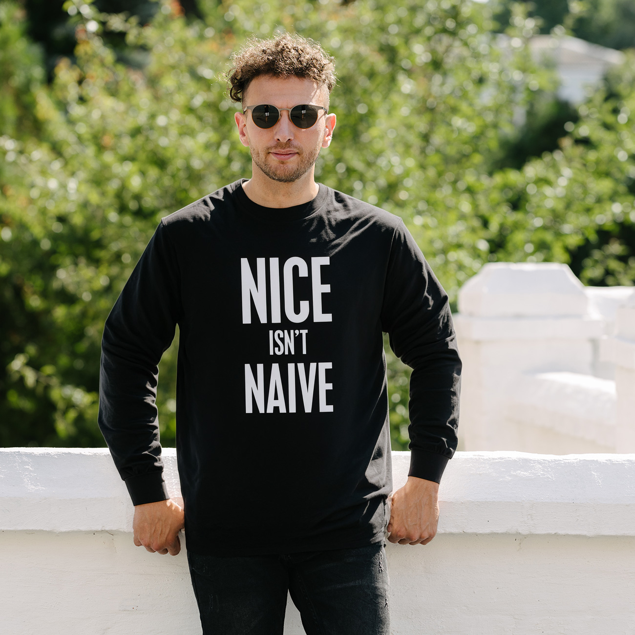 Nice Isn't Naive Long Sleeve Tee product thumbnail image