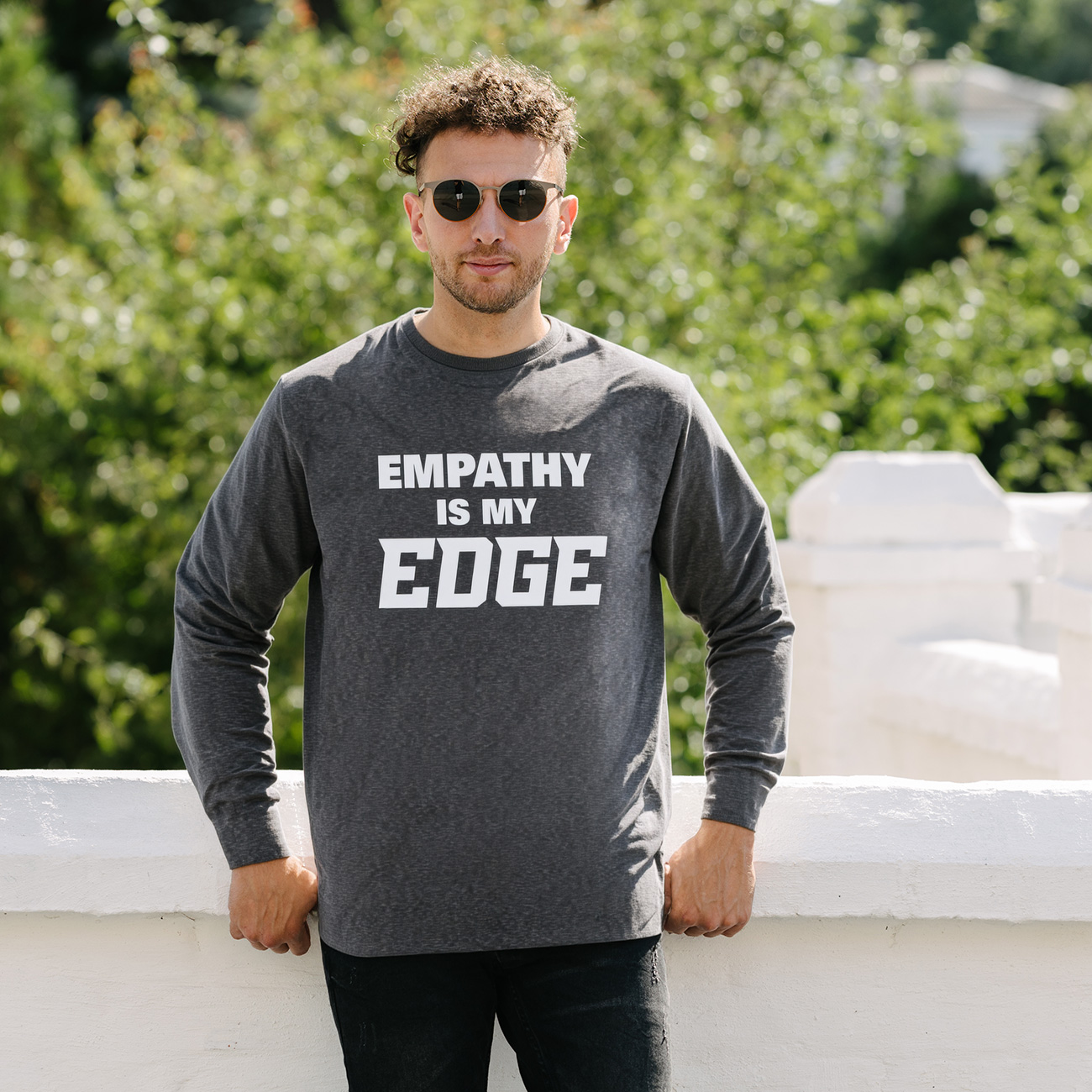 Empathy Is My Edge Long Sleeve Tee product thumbnail image Empathy Is My Edge Long Sleeve Tee product thumbnail image
