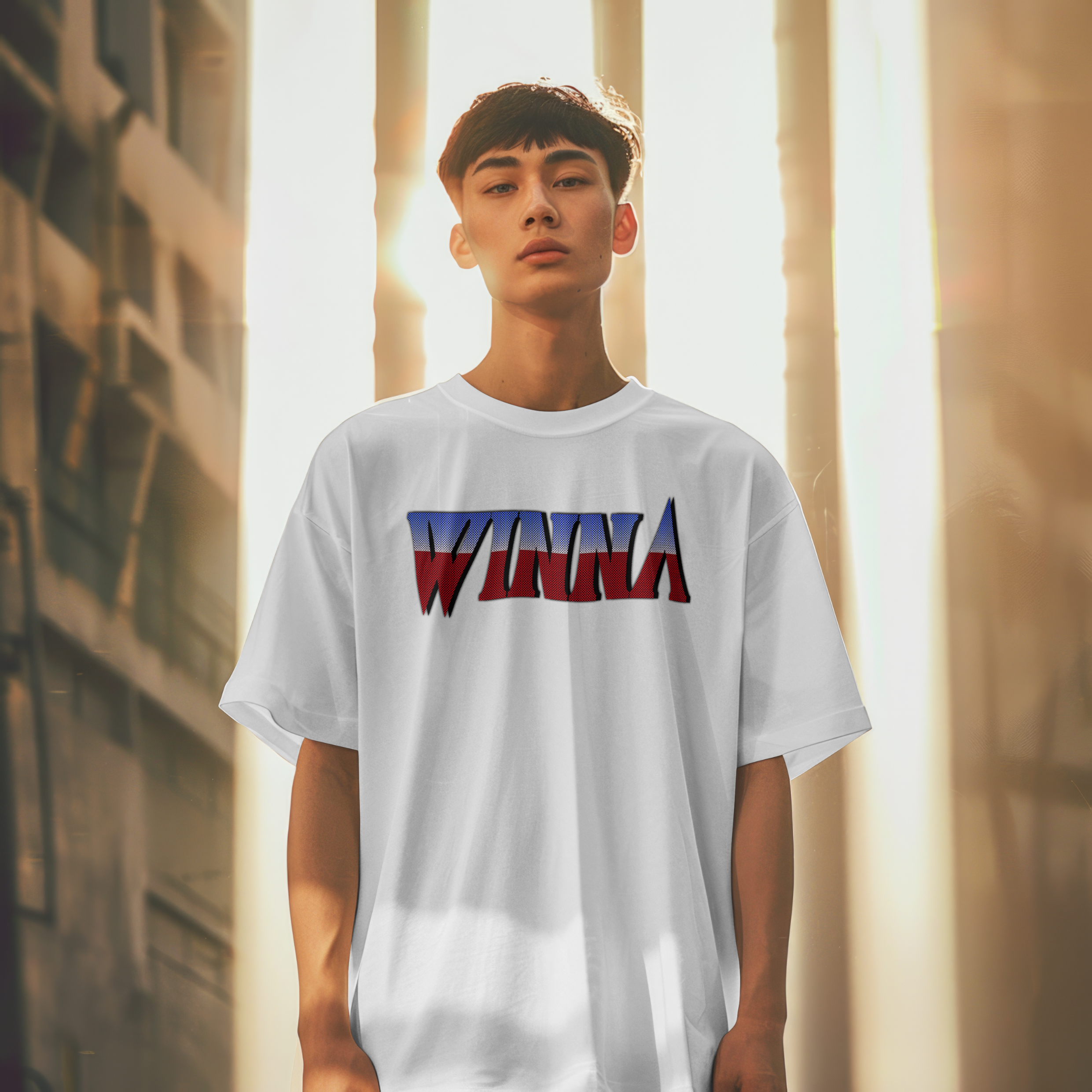 Winna 80s Metal unisex Boxy Tee Shirt