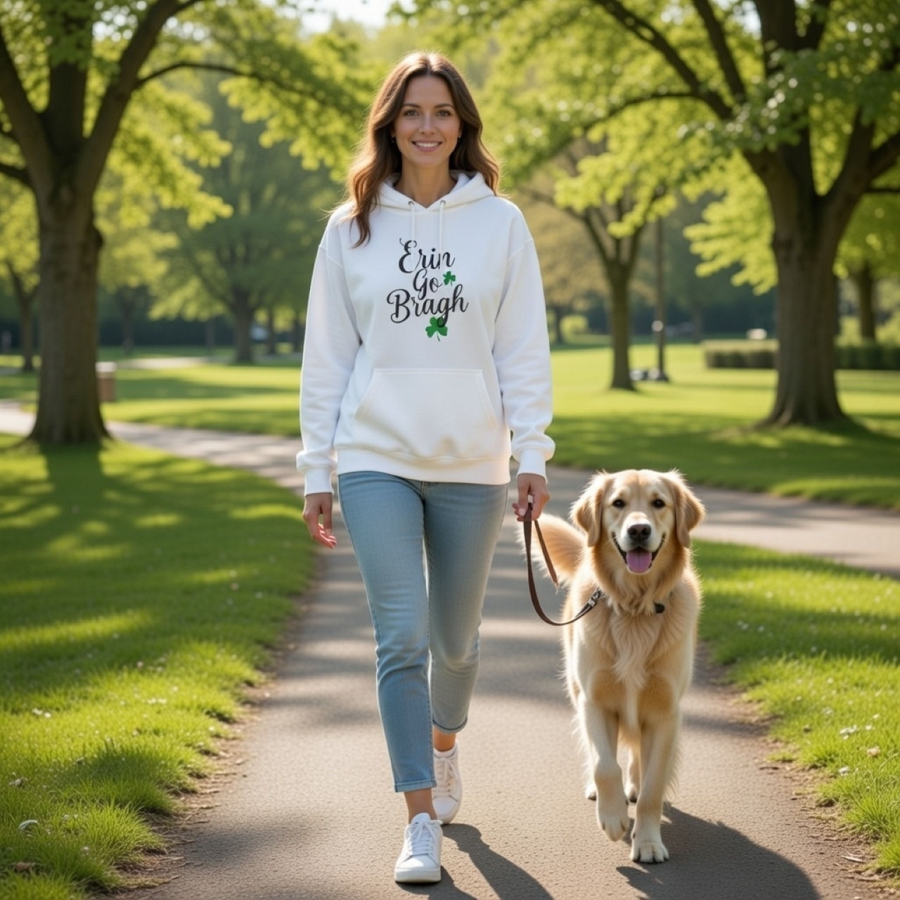 Erin Go Bragh Irish Pride Hoodie – St. Patrick’s Day Graphic Hoodie, Relaxed Unisex Crewneck product thumbnail image