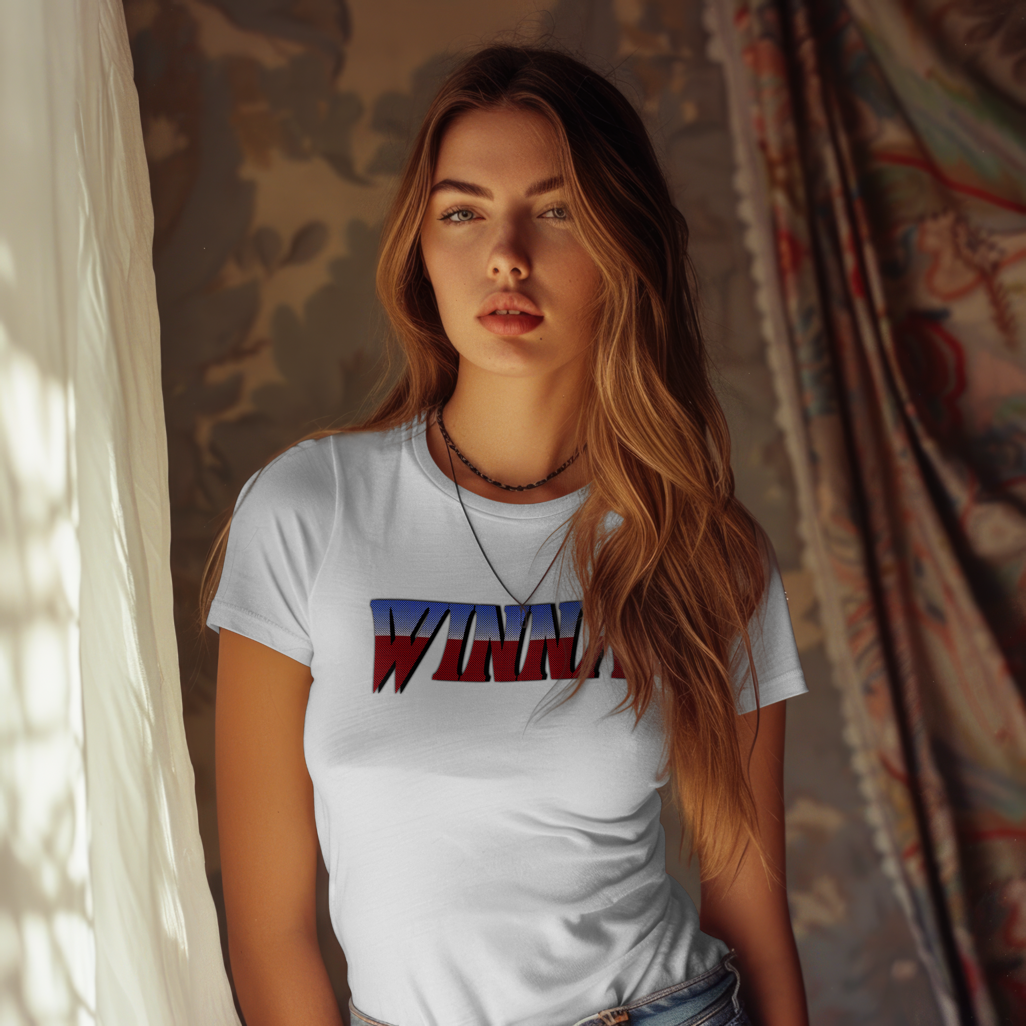 Women's 80s Heavy Metal Winna Retro Tee — Vintage Rock Band Style product thumbnail image Women's 80s Heavy Metal Winna Retro Tee — Vintage Rock Band Style product thumbnail image