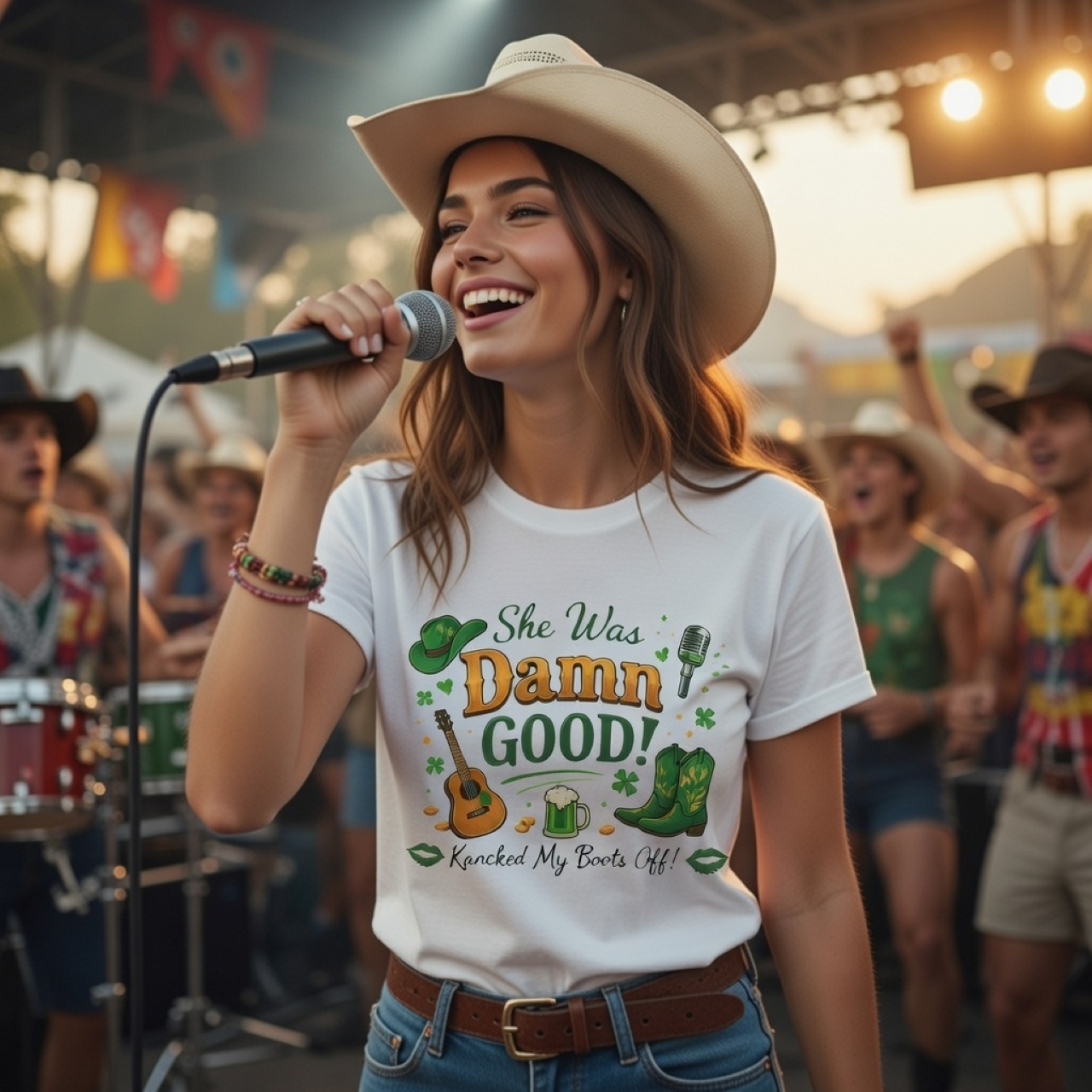 Cute Country Girl Tee – Vintage Western Graphic T-Shirt for Women | Soft Relaxed Fit Cowgirl Country Shirt product thumbnail image