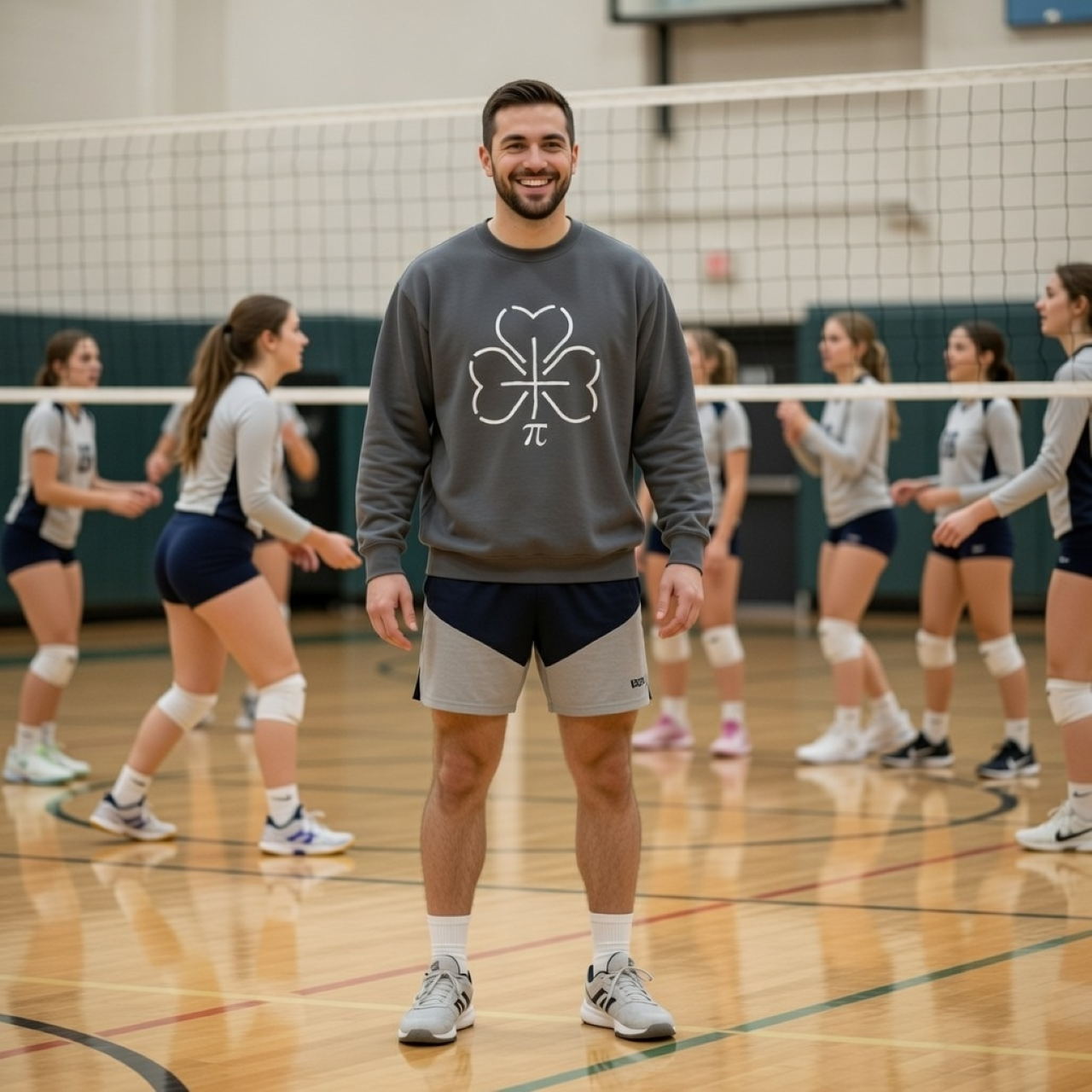 Pi Shamrock Pi Sweatshirt – Garment-Dyed Clover Math Crewneck