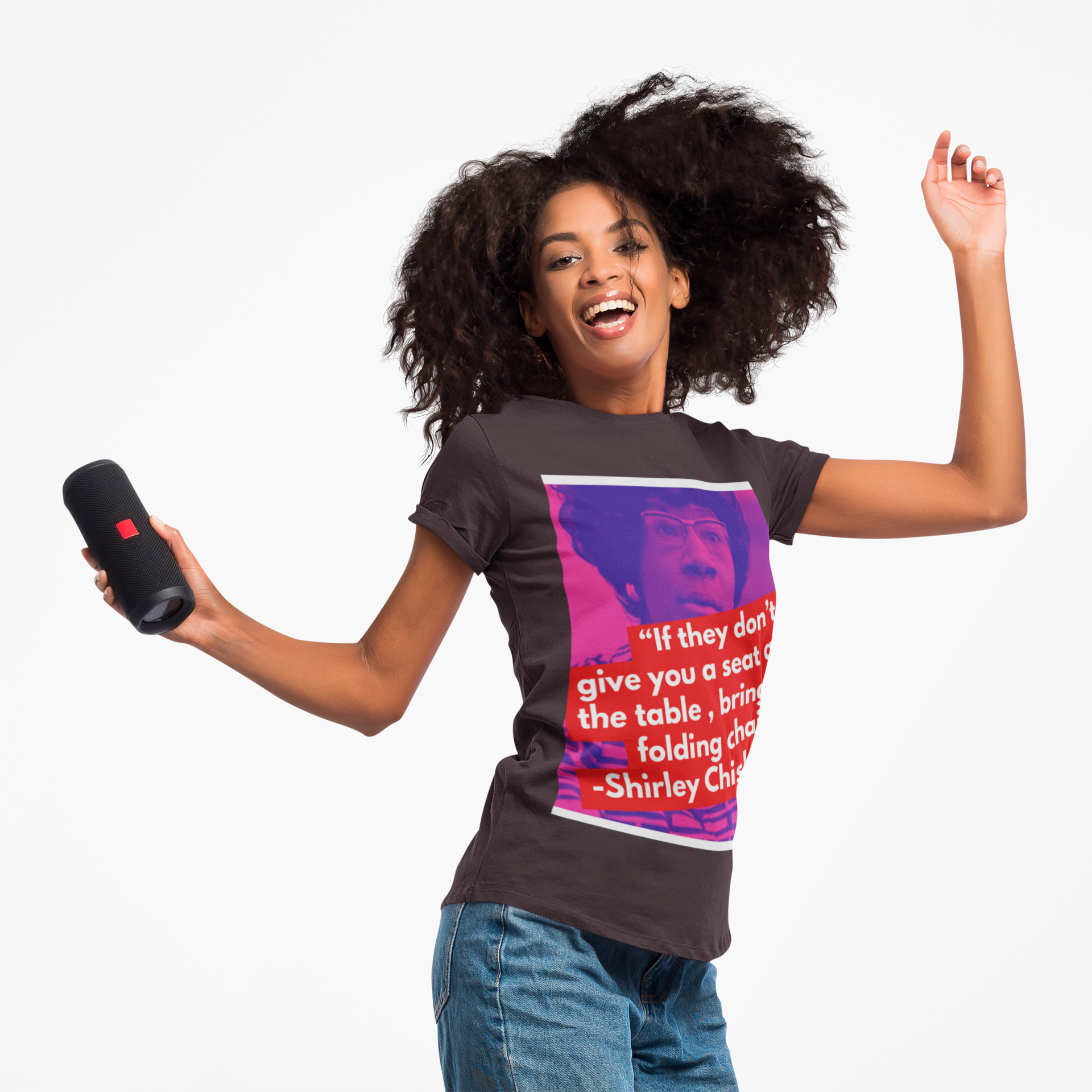 “If they don't give you a seat at the table, bring a folding chair.”-Shirley Chisholm product thumbnail image “If they don't give you a seat at the table, bring a folding chair.”-Shirley Chisholm product thumbnail image