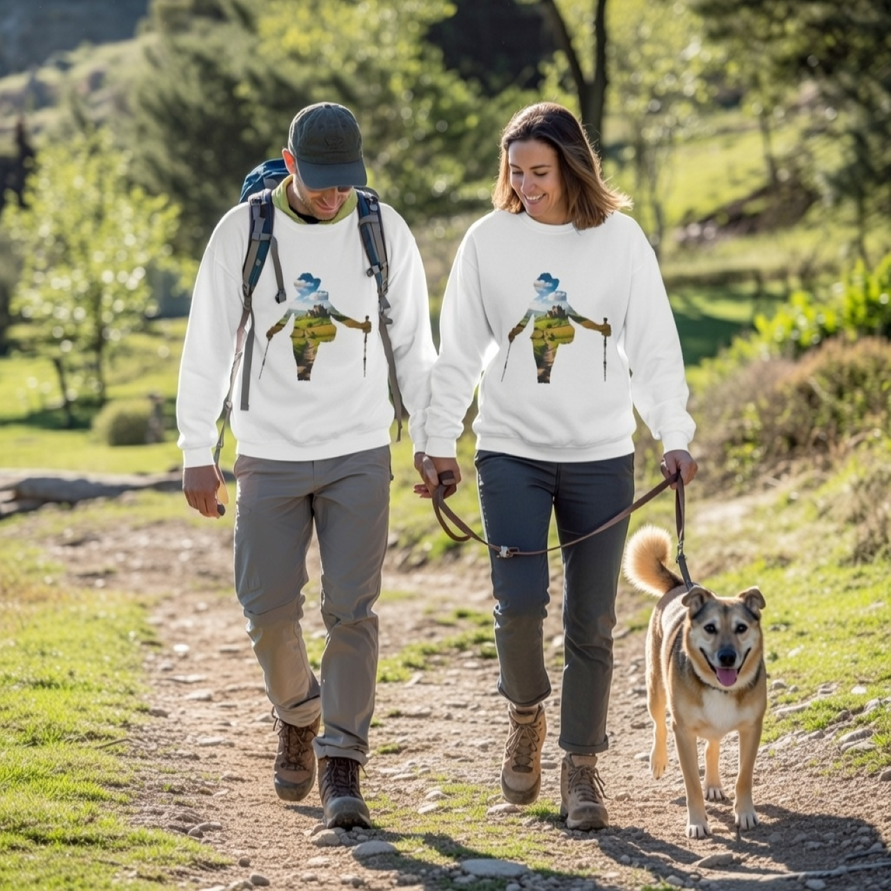 Legend of Poncho the Hiker Sweatshirt – Garment-Dyed Landscape Crewneck product thumbnail image Legend of Poncho the Hiker Sweatshirt – Garment-Dyed Landscape Crewneck product thumbnail image
