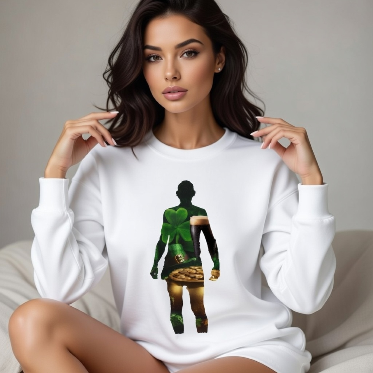 Bounce Da Hiker Silhouette Sweatshirt – Garment-Dyed Relaxed Fit Crewneck product thumbnail image Bounce Da Hiker Silhouette Sweatshirt – Garment-Dyed Relaxed Fit Crewneck product thumbnail image