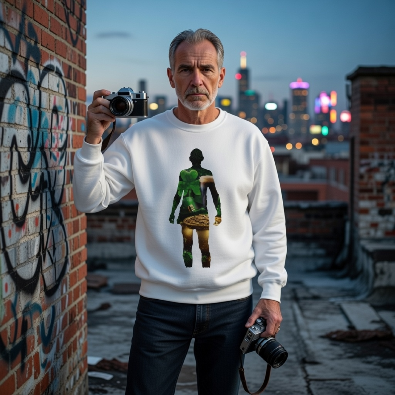 Bounce Da Hiker Silhouette Sweatshirt – Garment-Dyed Relaxed Fit Crewneck product thumbnail image Bounce Da Hiker Silhouette Sweatshirt – Garment-Dyed Relaxed Fit Crewneck product thumbnail image