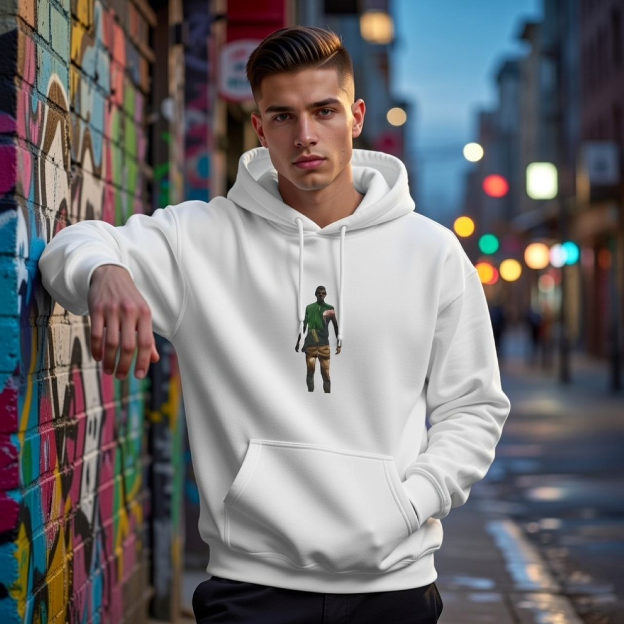 Bounce Da Hiker Silhouette Hoodie – Garment-Dyed Relaxed Fit