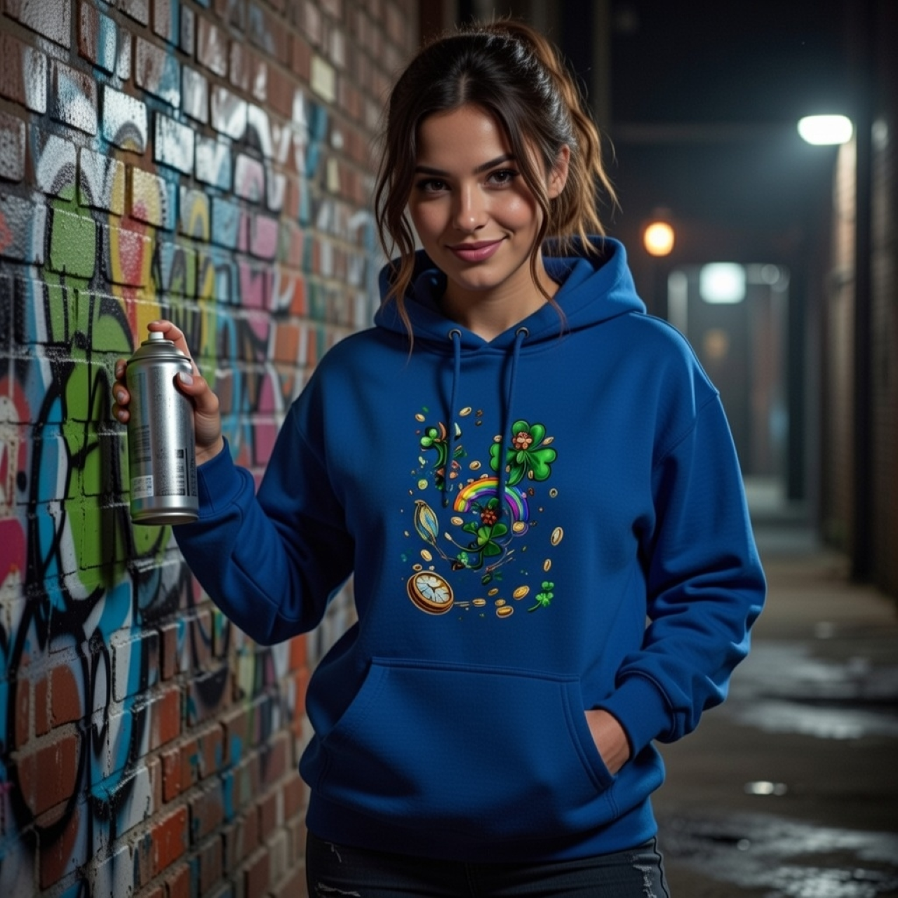 St. Patrick's Day Lucky Leprechaun Hoodie — Shamrock & Pot of Gold Sweatshirt product thumbnail image St. Patrick's Day Lucky Leprechaun Hoodie — Shamrock & Pot of Gold Sweatshirt product thumbnail image