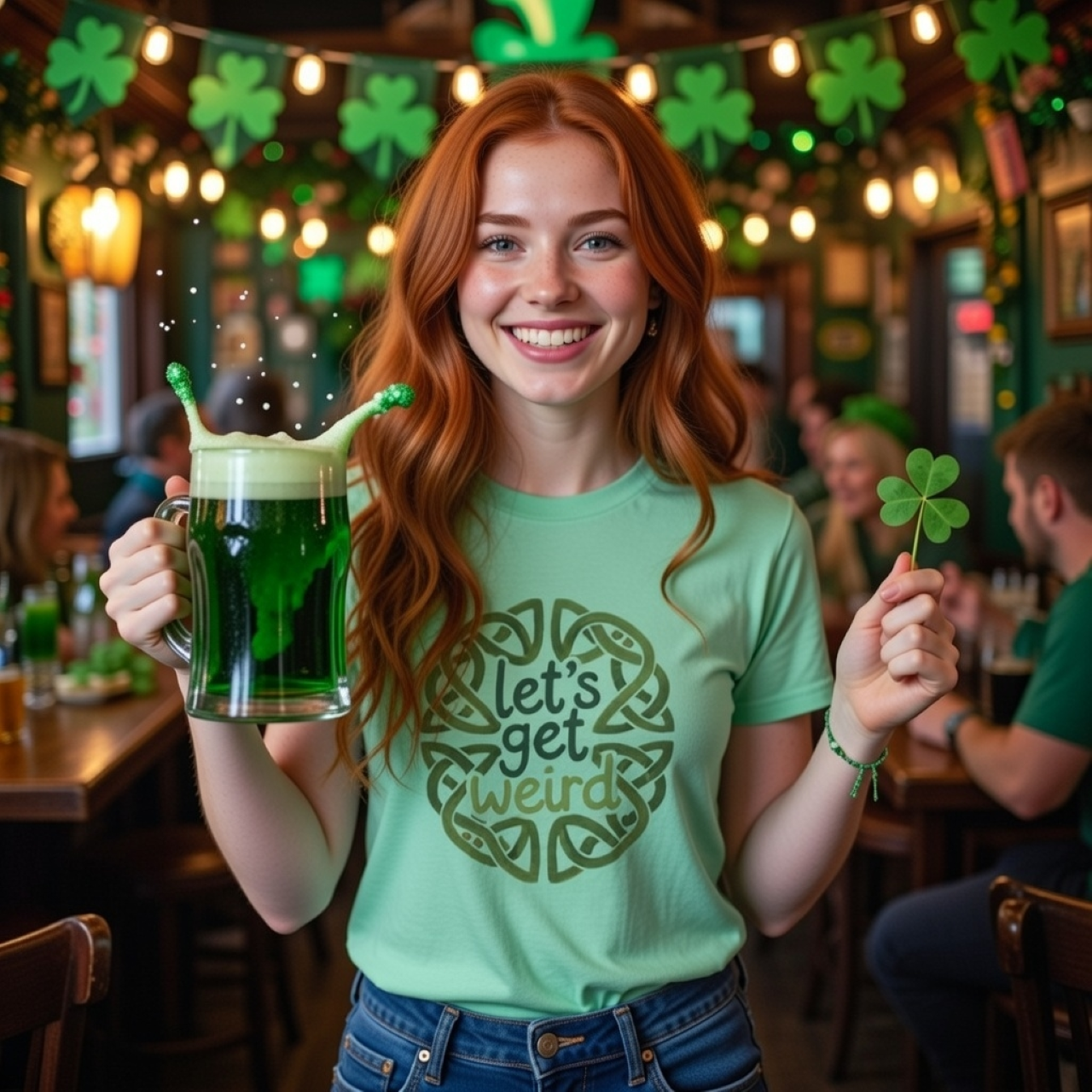 Let’s Get Weird Celtic Knot Tee – Garment-Dyed Relaxed Fit product thumbnail image