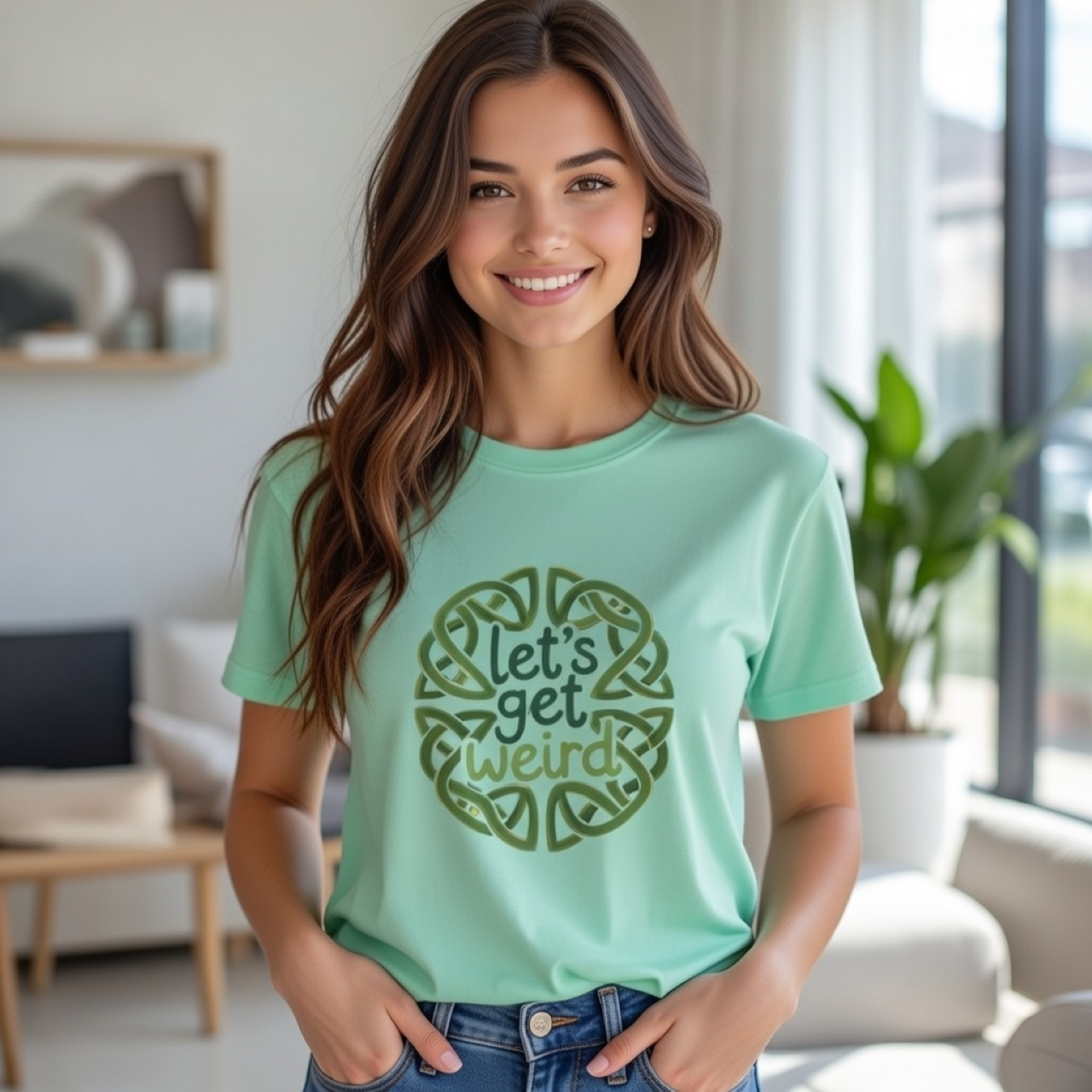 Let’s Get Weird Celtic Knot Tee – Garment-Dyed Relaxed Fit product thumbnail image