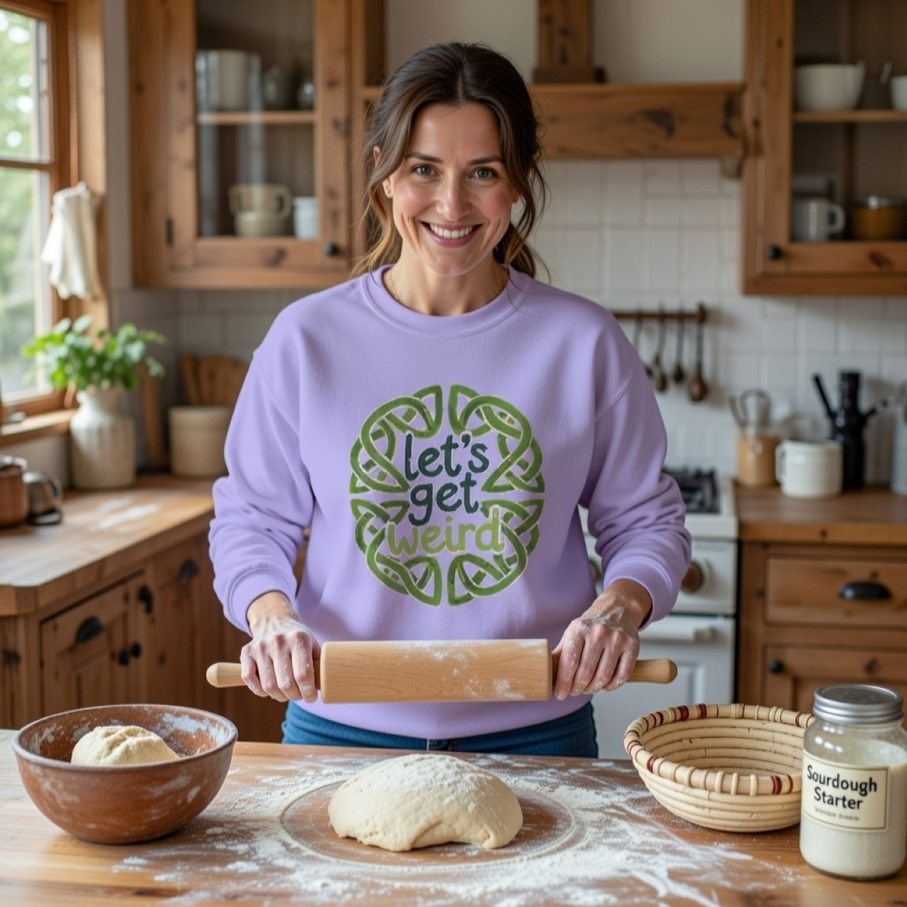 Let’s Get Weird Celtic Knot Sweatshirt – Relaxed Garment-Dyed Crew product thumbnail image Let’s Get Weird Celtic Knot Sweatshirt – Relaxed Garment-Dyed Crew product thumbnail image