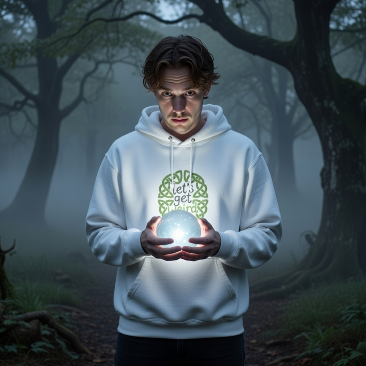 Let’s Get Weird Celtic Knot Hoodie – Relaxed Garment-Dyed Pullover product thumbnail image Let’s Get Weird Celtic Knot Hoodie – Relaxed Garment-Dyed Pullover product thumbnail image