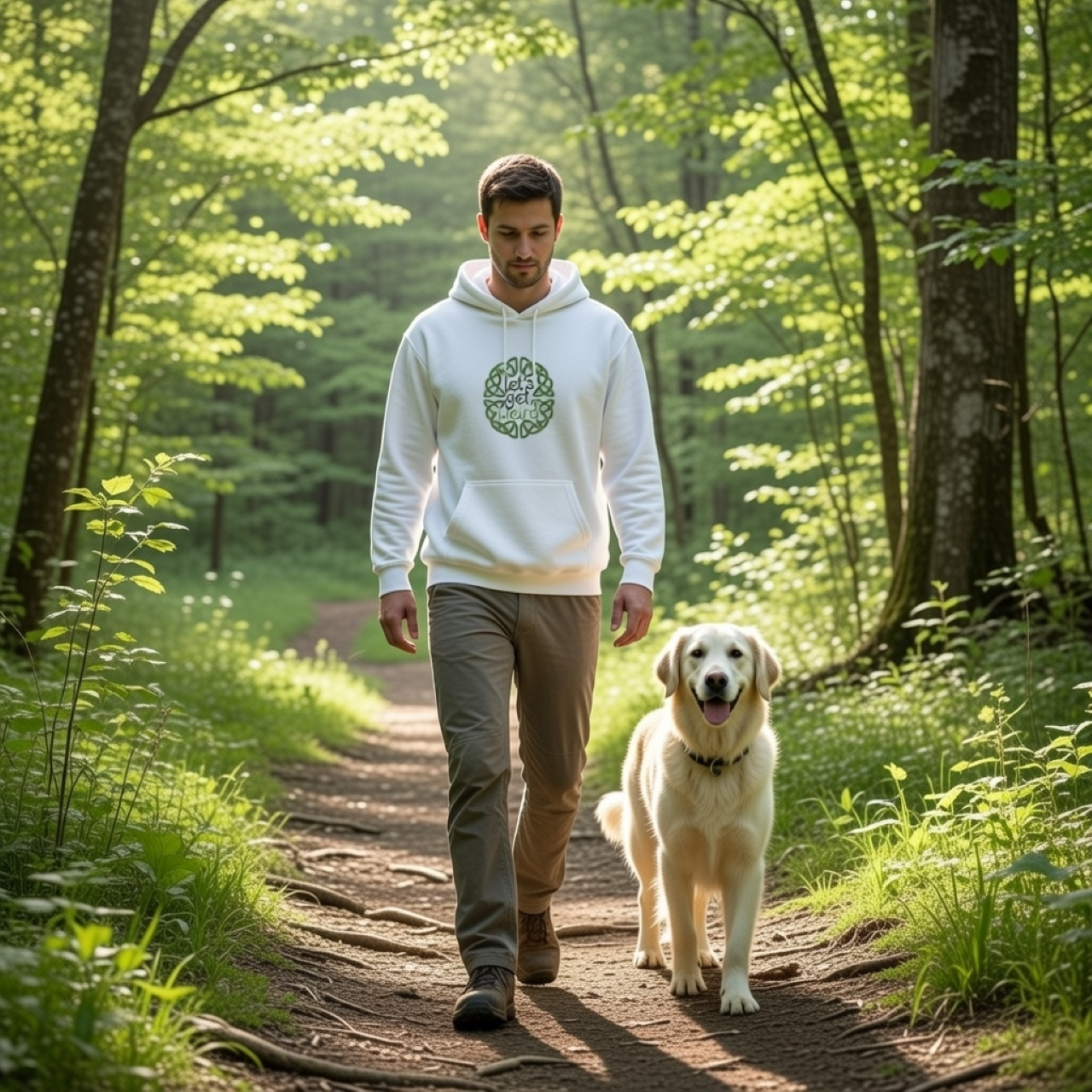 Let’s Get Weird Celtic Knot Hoodie – Relaxed Garment-Dyed Pullover product thumbnail image Let’s Get Weird Celtic Knot Hoodie – Relaxed Garment-Dyed Pullover product thumbnail image