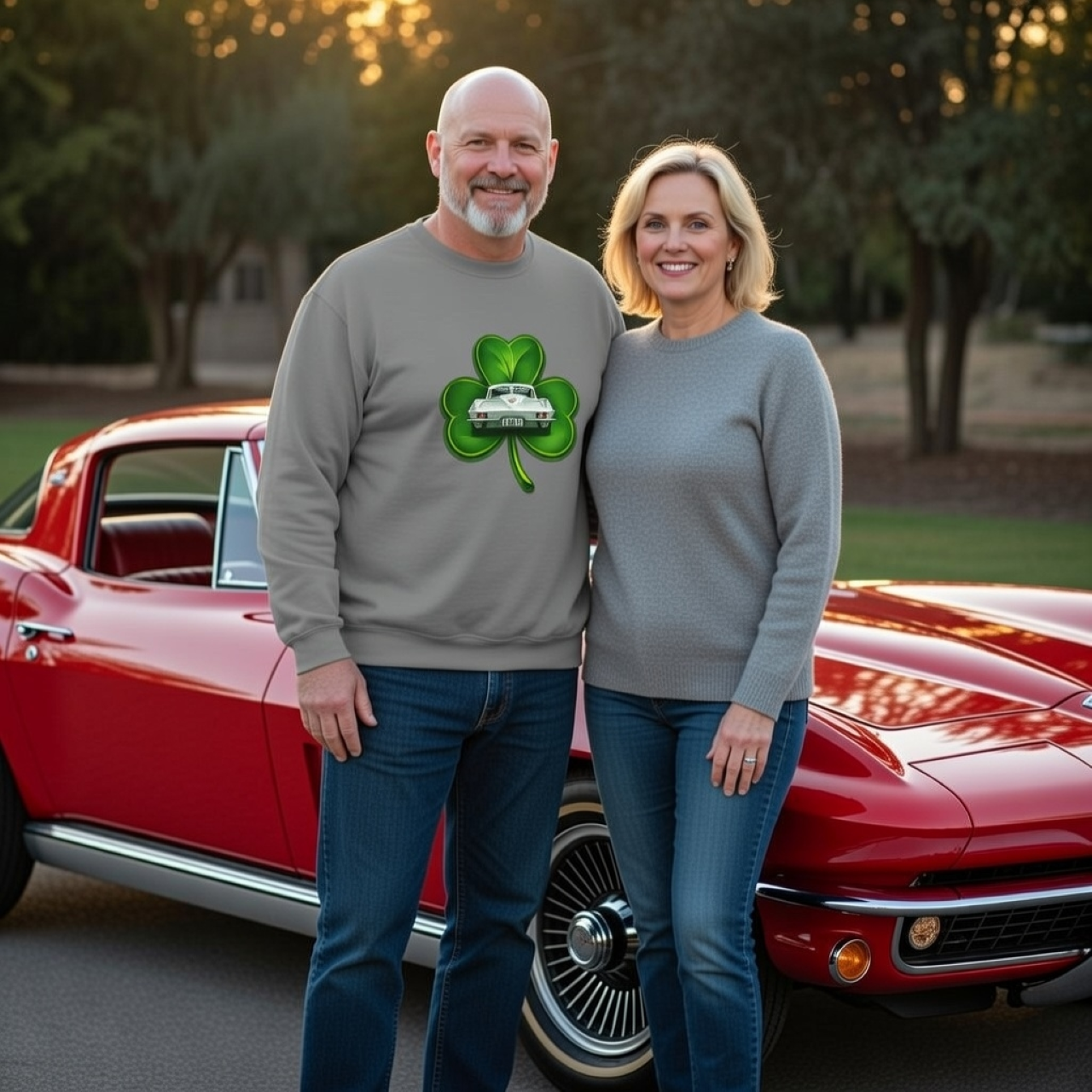Lucky 65 Corvette Split Window St. Patrick’s Day Sweatshirt – Cozy, Lucky, and Classic product thumbnail image Lucky 65 Corvette Split Window St. Patrick’s Day Sweatshirt – Cozy, Lucky, and Classic product thumbnail image