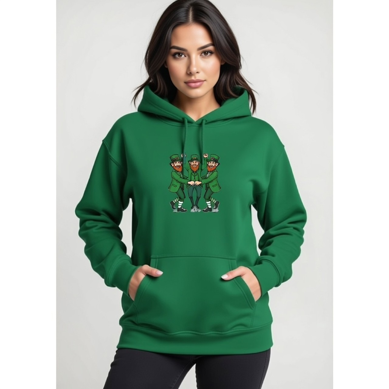Bridge Dancers St. Patrick’s Day Hoodie – Irish Leprechaun Pullover product thumbnail image Bridge Dancers St. Patrick’s Day Hoodie – Irish Leprechaun Pullover product thumbnail image